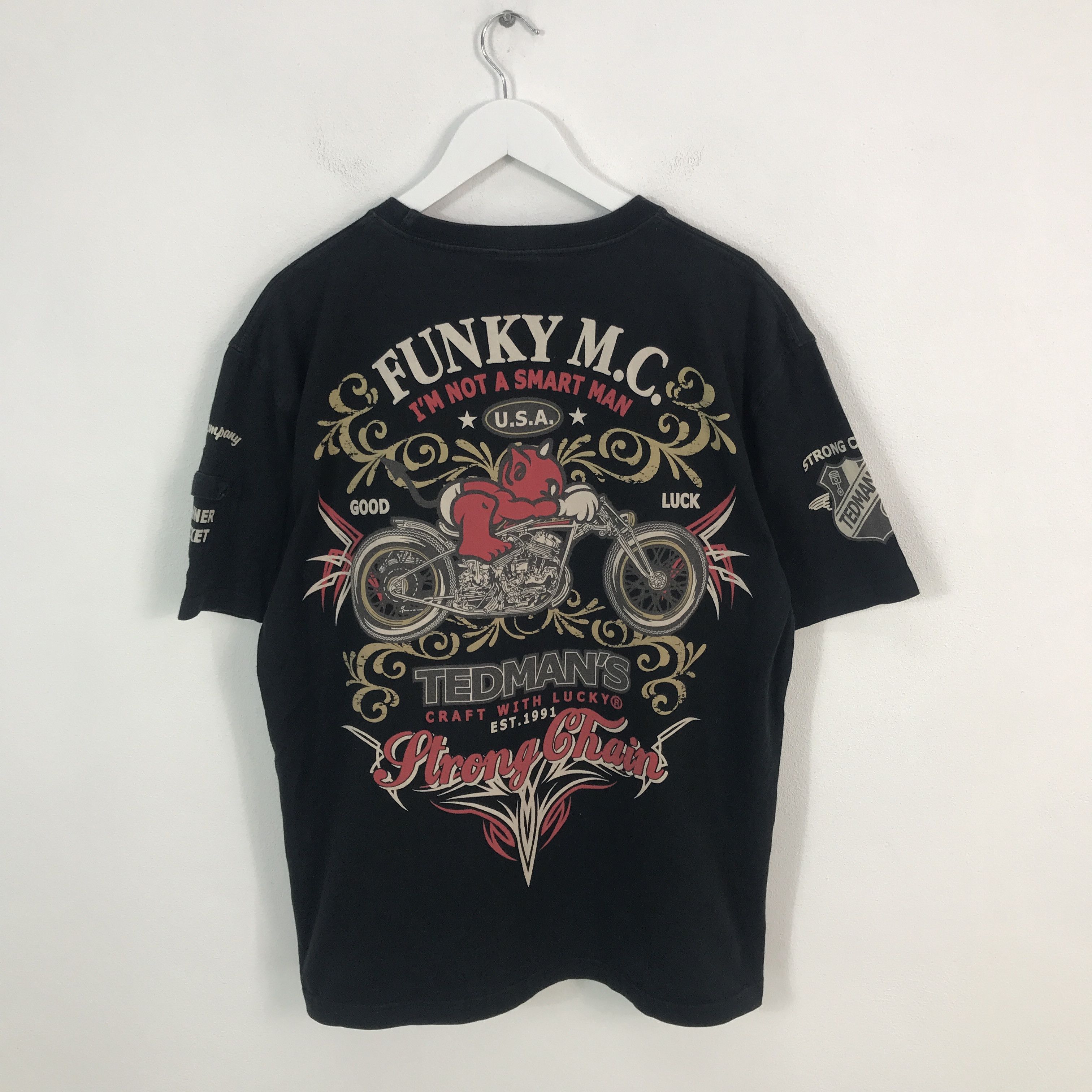 Japanese Brand × Tedman Rare Ted Company funky m.c t-shirt Size US L / EU 52-54 / 3 - 1 Thumbnail