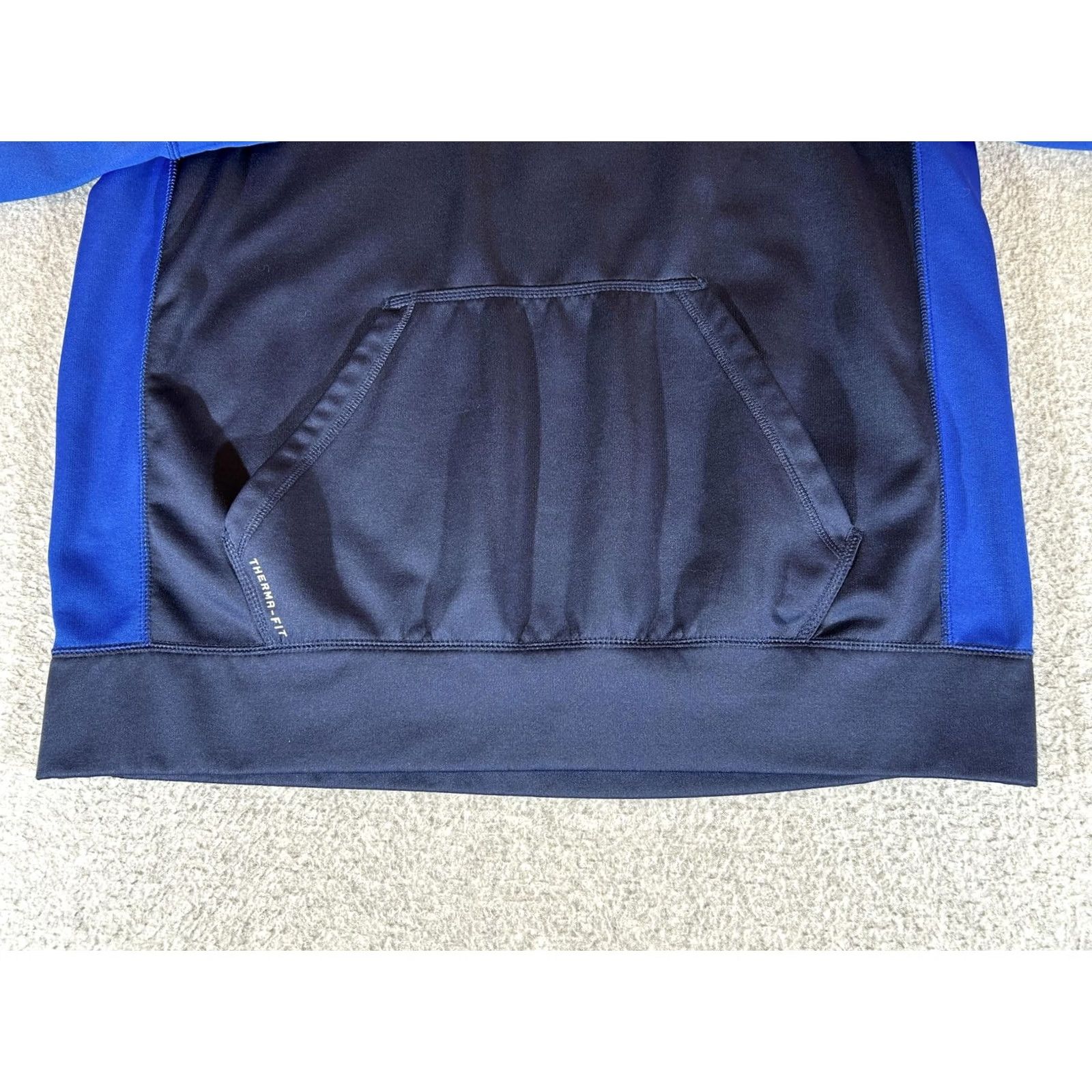 Nike Nike Hoodie Mens Large Blue Therma-FIT Pullover Fleece Sweatshirt Swoosh Logo Size US L / EU 52-54 / 3 - 2 Thumbnail