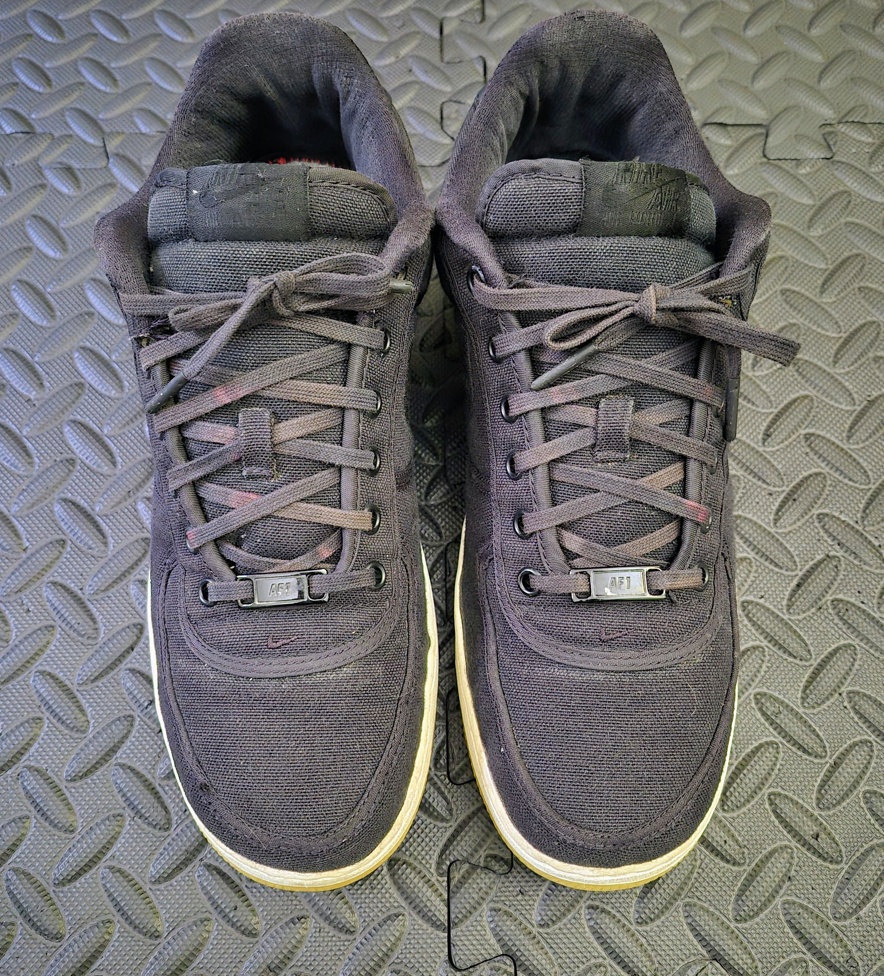 Nike Size 10.5 - Nike Air Force 1 Low Canvas Black (AH1067-004) Size US 10.5 / EU 43-44 - 4 Thumbnail