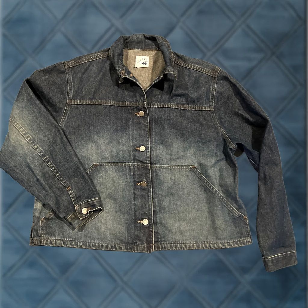 Lee VINTAGE Lee Riveted Denim Jacket Chore Coat Made In USA Size XL RARE Size XL / US 12-14 / IT 48-50 - 1 Thumbnail