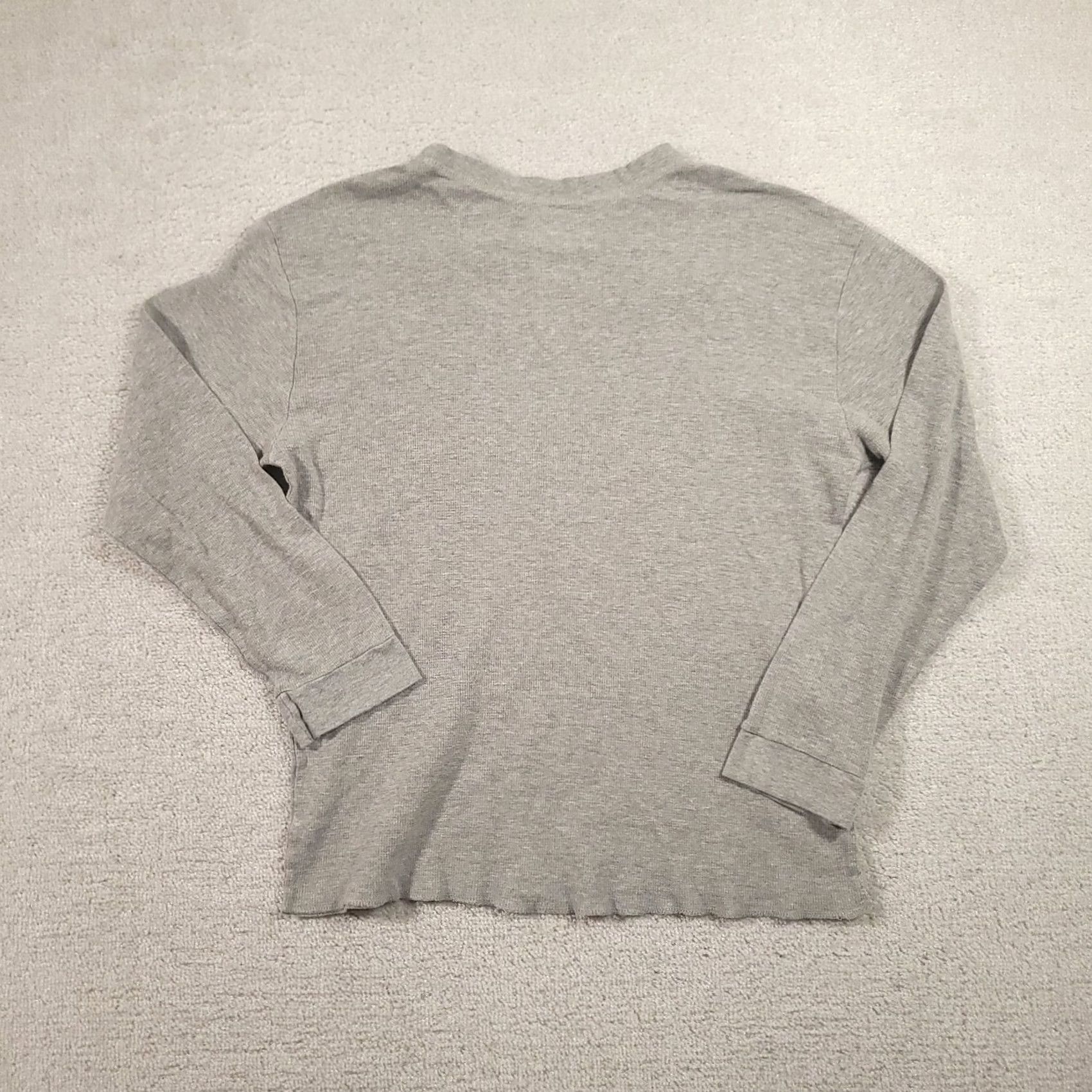 Realtree Realtree Shirt Mens XL Gray Thermal Waffle Knit Long Sleeve Crewneck Size US XL / EU 56 / 4 - 7 Thumbnail