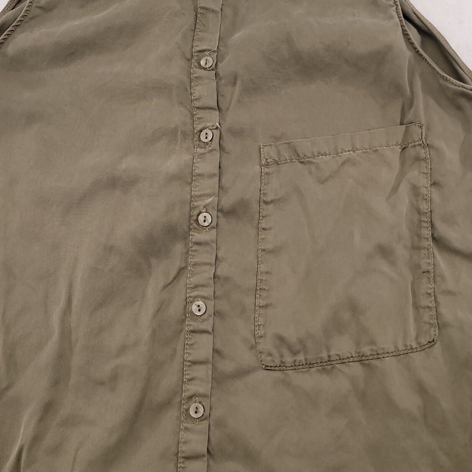 Zara Zara Basic Casual Button Up Long Shirt Womens Size M Gray Size M / US 6-8 / IT 42-44 - 4 Thumbnail