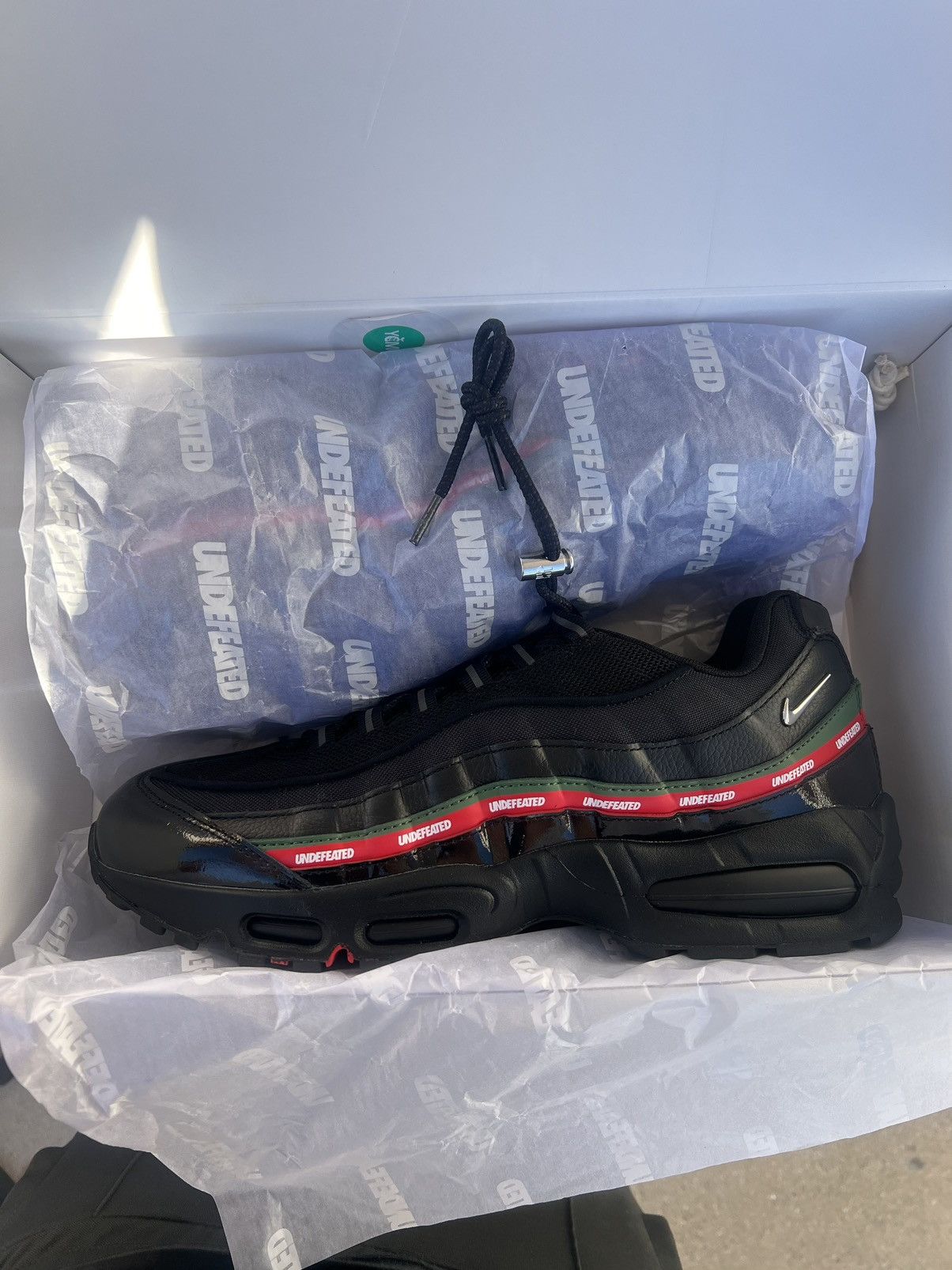 Nike × Undefeated UNDEFEATED NIKE AIR MAX 95 BLACK Size US 12 / EU 45 - 1 Thumbnail