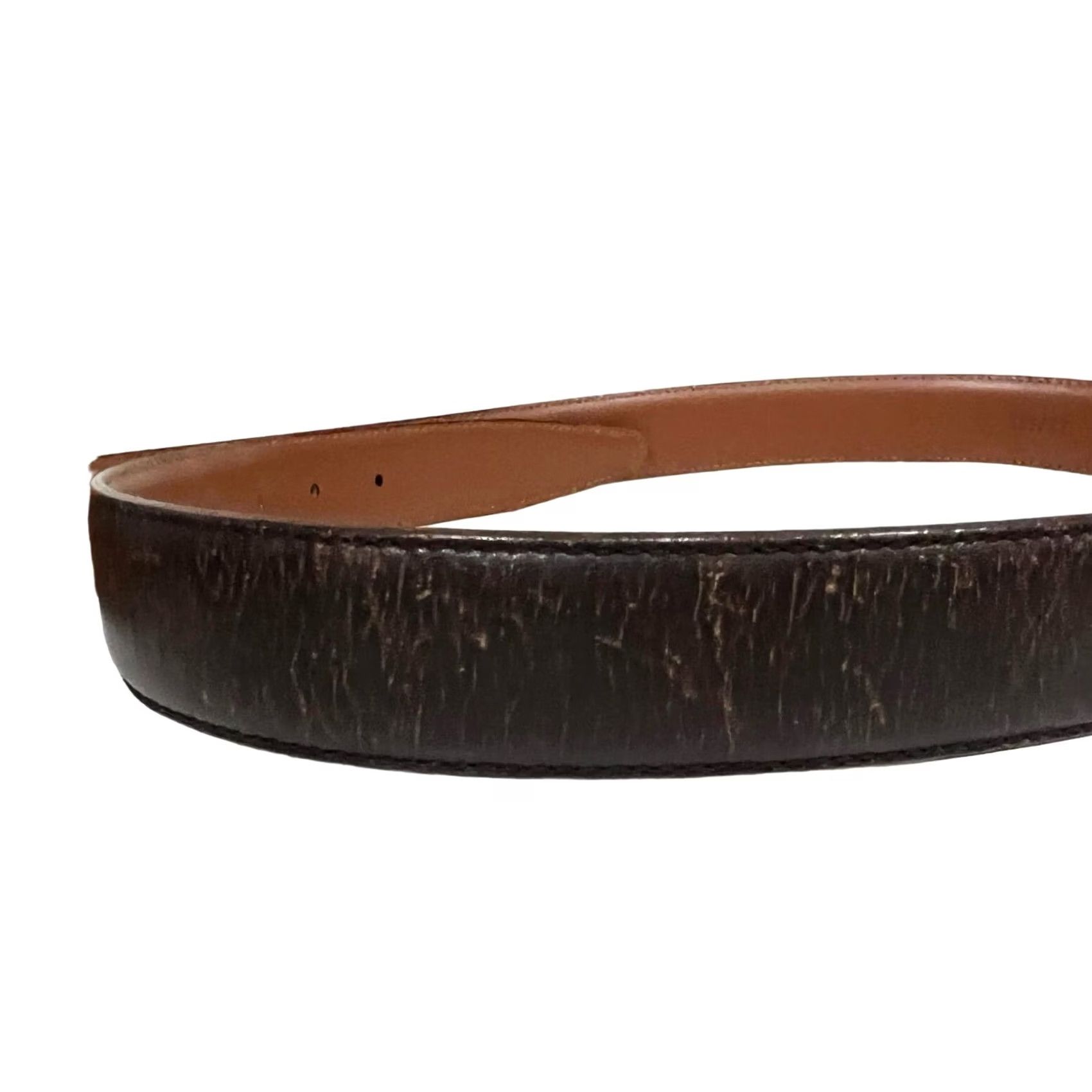 Brooks Brothers Brooks Brothers 346 Belt Dress Belt Leather Men 42 Dark Brown Size 42 Brown Men Belt Size 42 - 7 Thumbnail