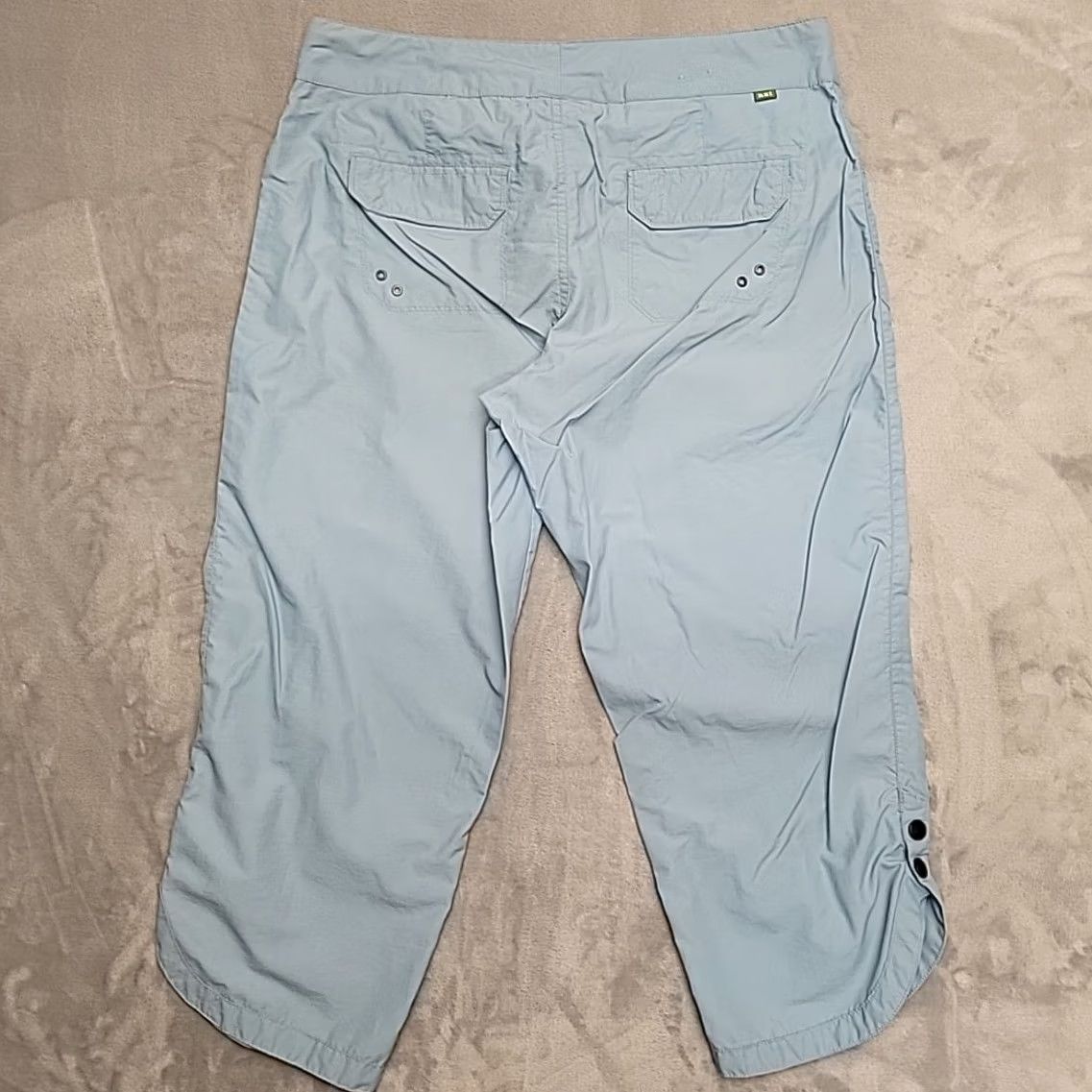 Vintage REI pants Womens 12 Blue Nylon Crop Capri Hike Outdoor UPF 50 Lightweight Travel Size 34" / US 12 / IT 48 - 6 Thumbnail