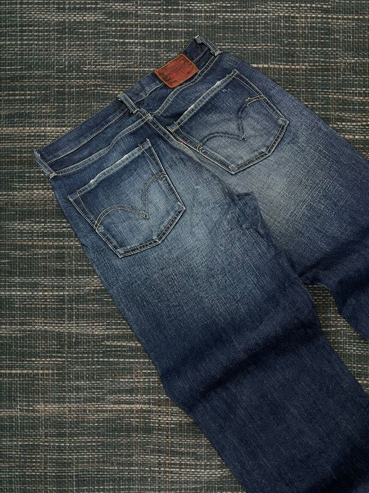 Levi's Vintage Clothing Vintate 1990s Designer Levis 502 Distressed Blue Denim Size US 29 - 15 Thumbnail