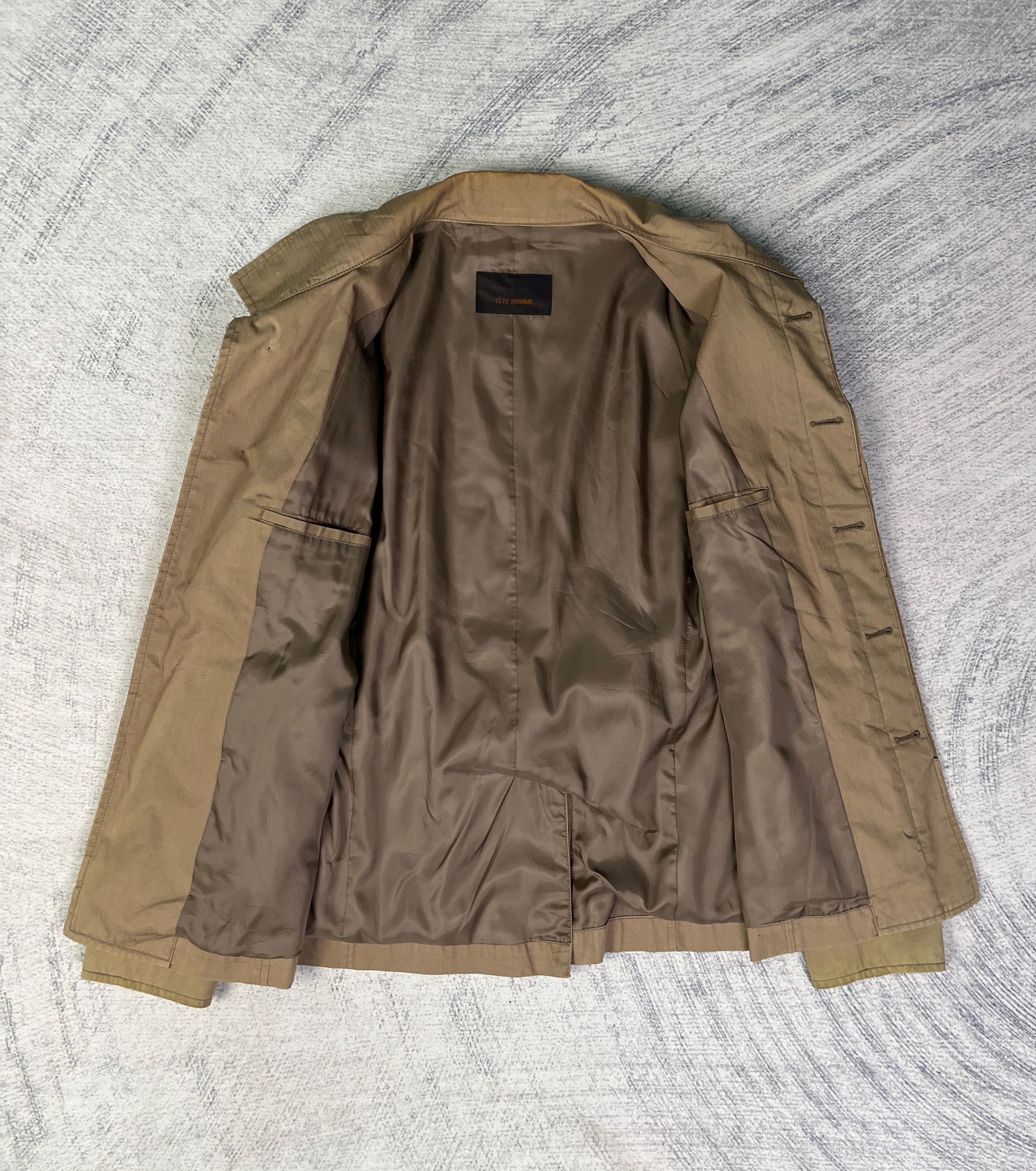 Tete Homme Tete Homme Kazutaka Kato Button Up Short Trench Coat Size US S / EU 44-46 / 1 - 8 Thumbnail