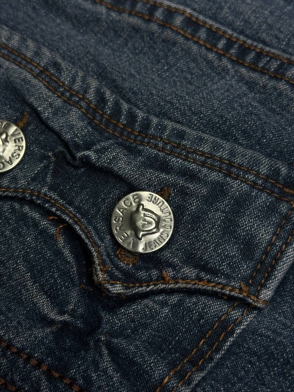 Versace Vintage Versace Big Logo Medusa Y2K Denim Jeans 30 Size US 30 / EU 46 - 4 Thumbnail