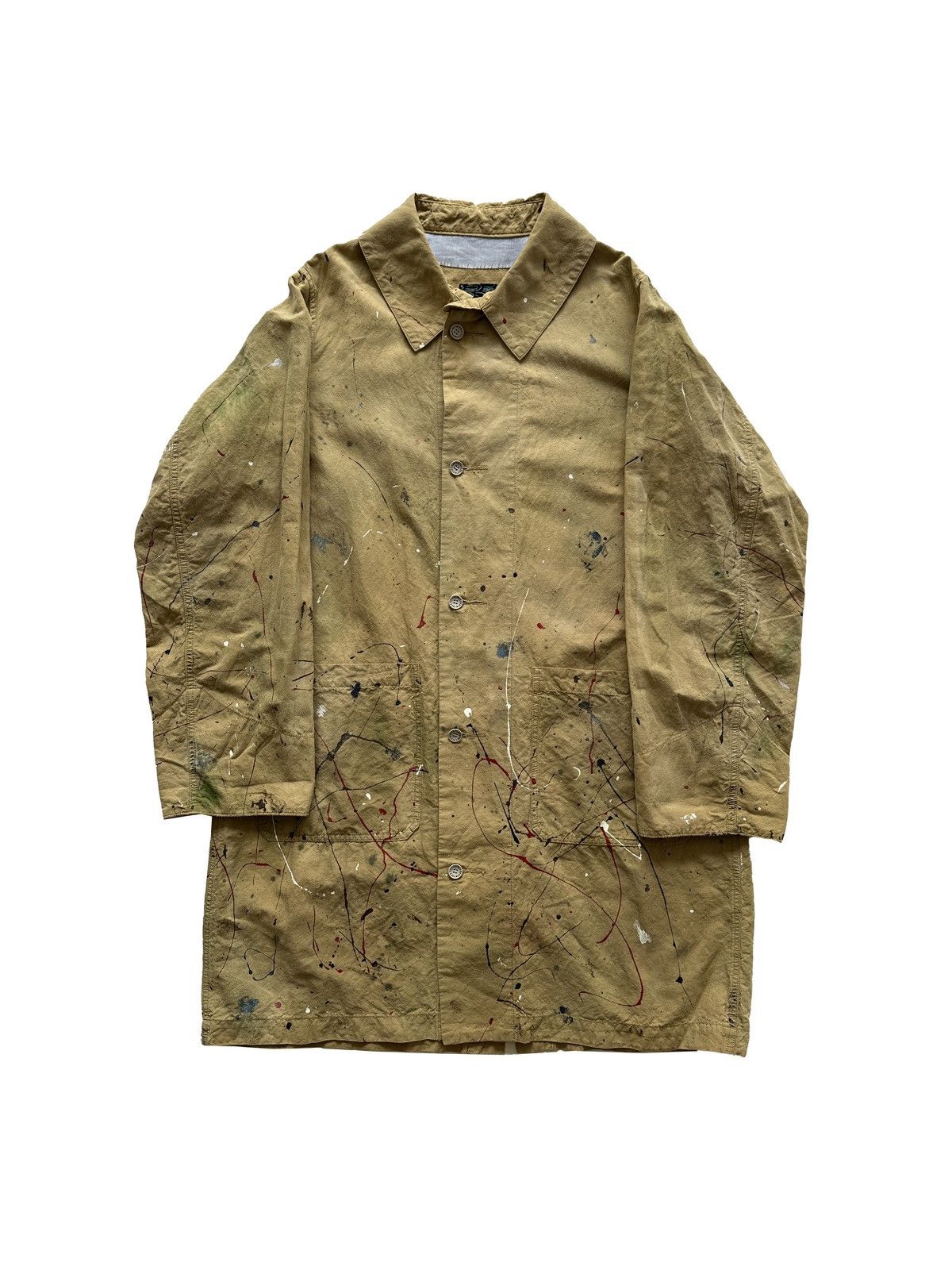 image of Visvim Fw18 Ict Grease Monkey Coat Bank Gallery Exclusive in Beige, Men's (Size XL)