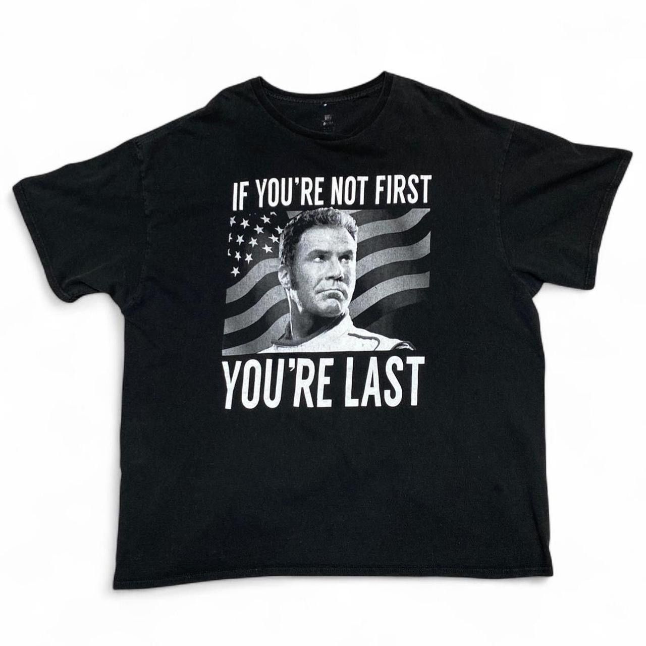 Other Y2K Ricky Bobby if your not first you’re last black tshirt Size US XL / EU 56 / 4 - 1 Thumbnail