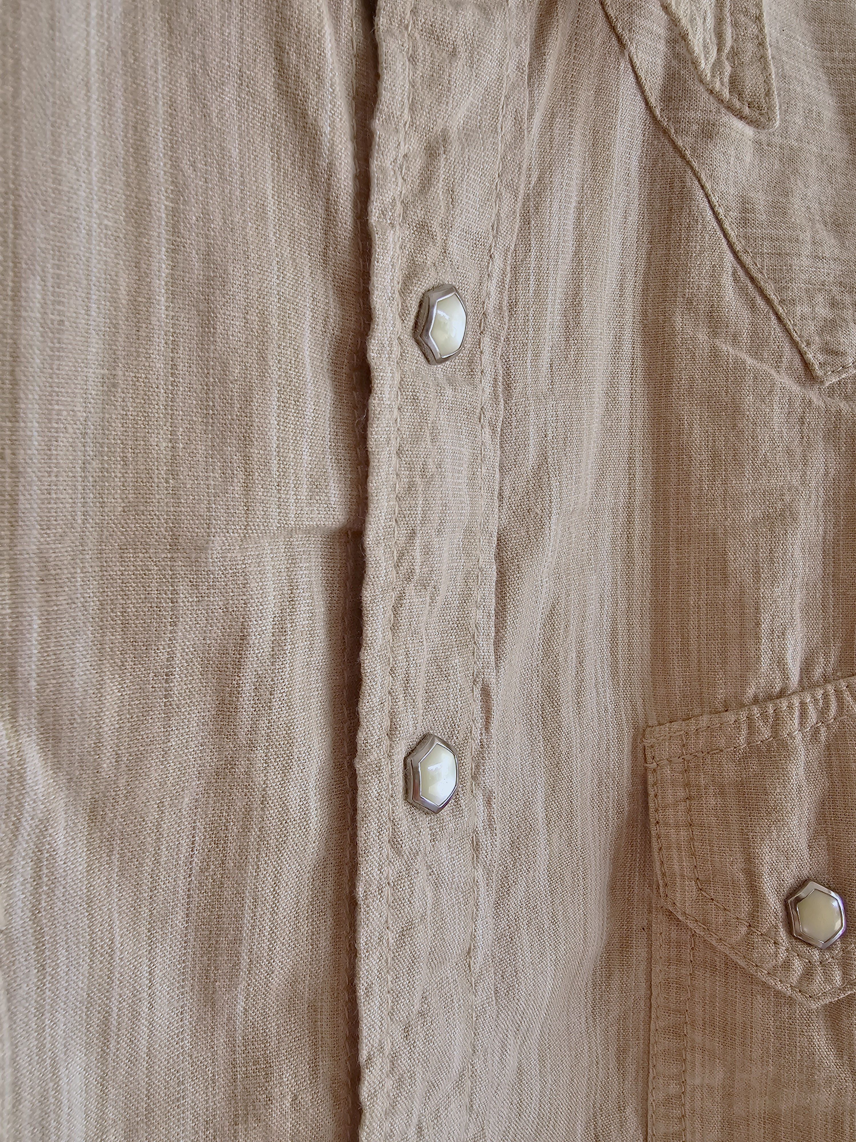The Flat Head The Flat Head Long Sleeve Pearl Snap Brown Size US S / EU 44-46 / 1 - 5 Thumbnail