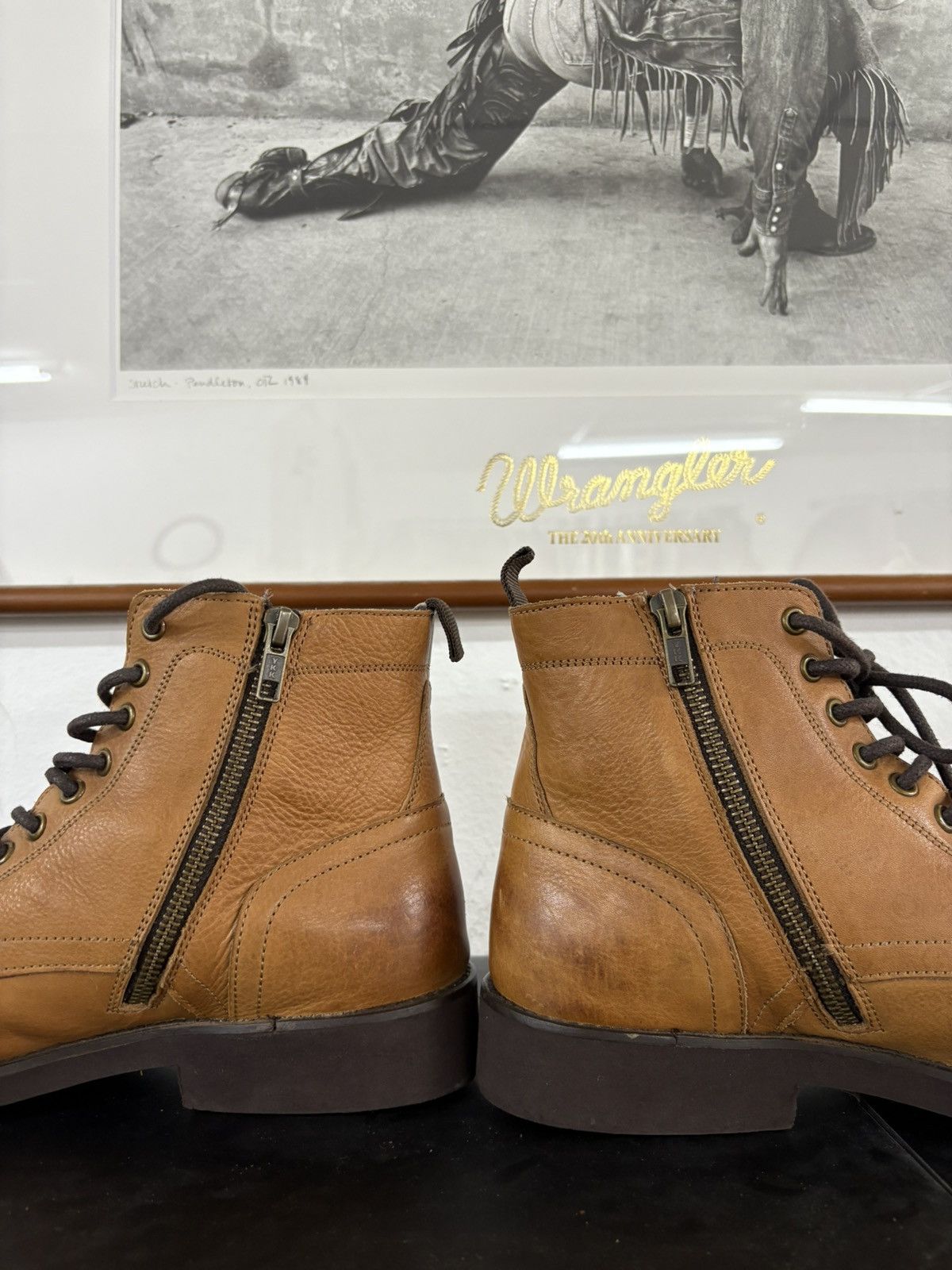 Alfredo Bannister Alfredo Bannister Patina Brown Leather Boots Size US 8 / EU 41 - 4 Thumbnail
