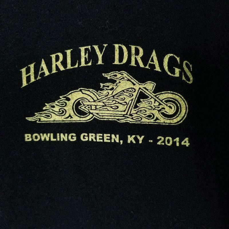 Gildan Gildan Harley Drags Bike Rally T Shirt Mens XL 2014 Size US XL / EU 56 / 4 - 4 Thumbnail
