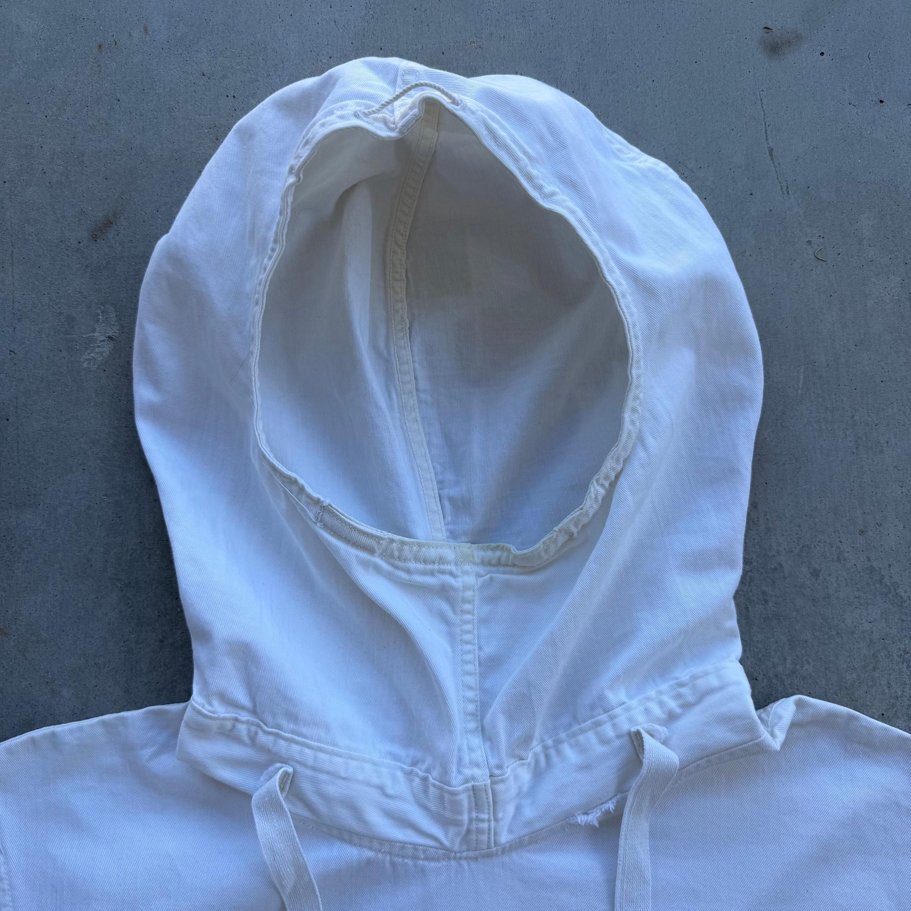 Vintage 40’s USN White Gunner Smock Anorak Jacket Size US XL / EU 56 / 4 - 2 Thumbnail