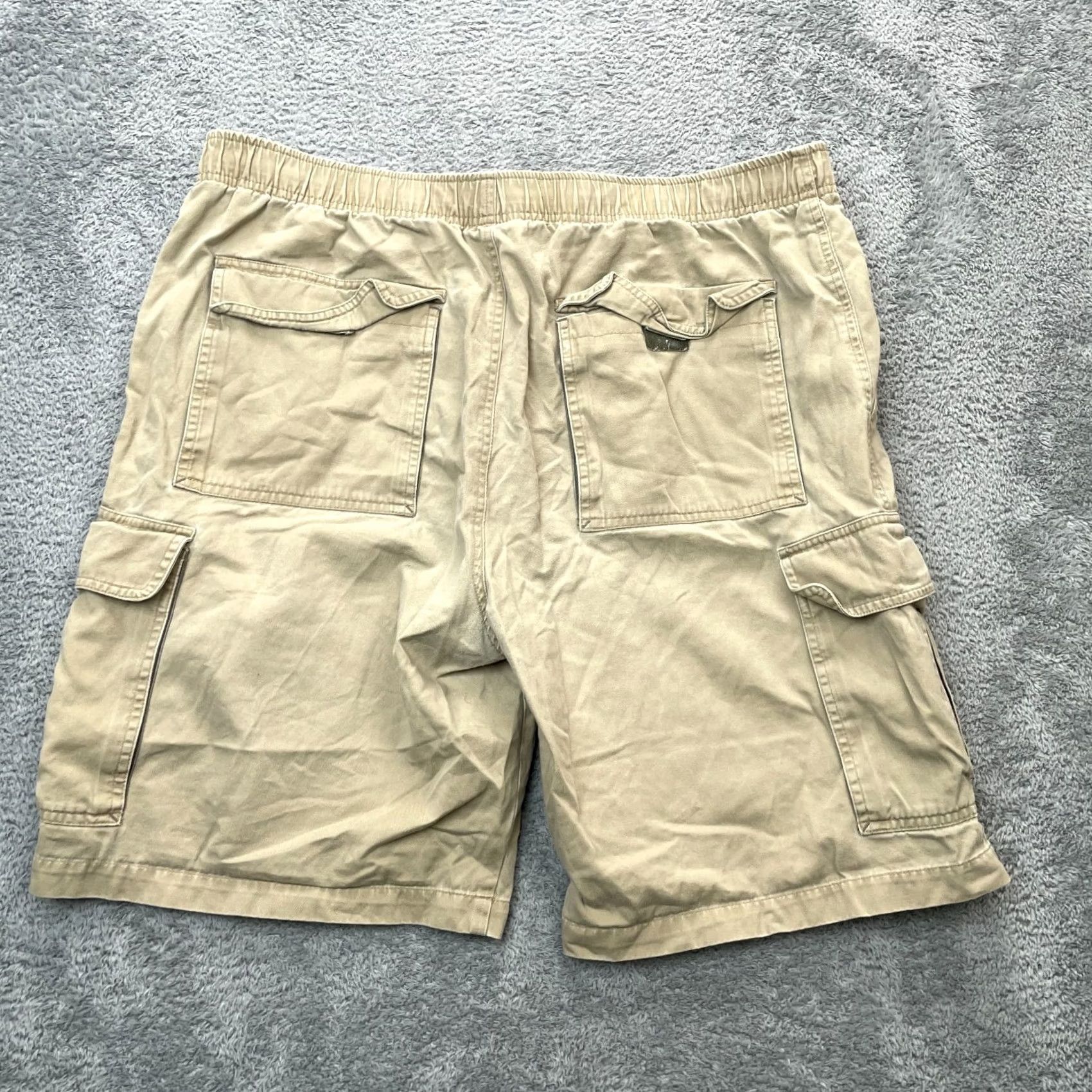 Ocean Pacific VINTAGE Ocean Pacific Cargo Shorts Mens XL Beige Drawstring Pockets Beach Outdoor 90s Mens Size US 36 / EU 52 - 2 Thumbnail