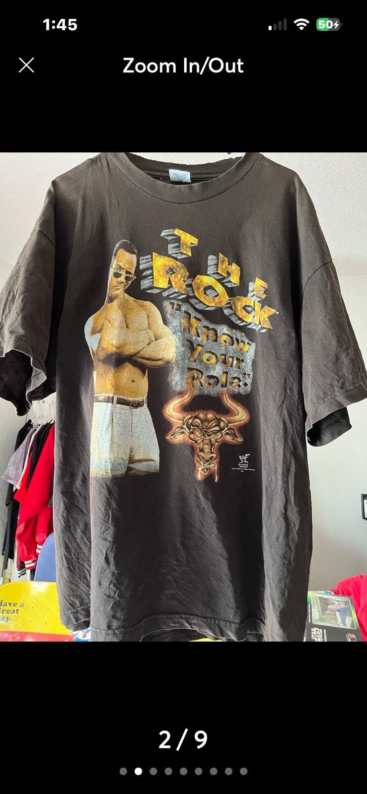 AAA The Rock vintage wrestling T-shirt Size US XXL / EU 58 / 5 - 2 Thumbnail