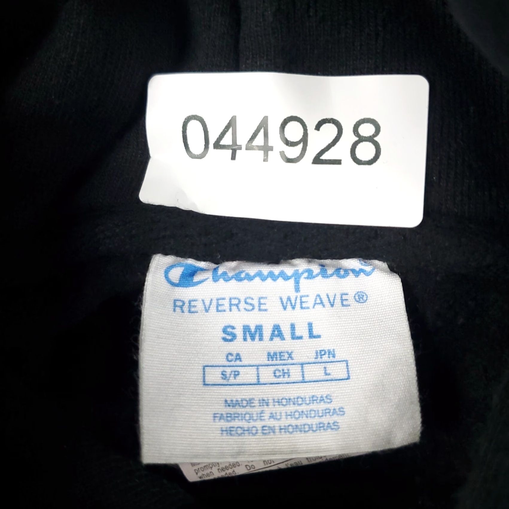 Champion VINTAGE Champion Hoodie Pullover Mens Small Black Cotton Blend Casual Sweatshirt All Seasons Size US S / EU 44-46 / 1 - 7 Thumbnail
