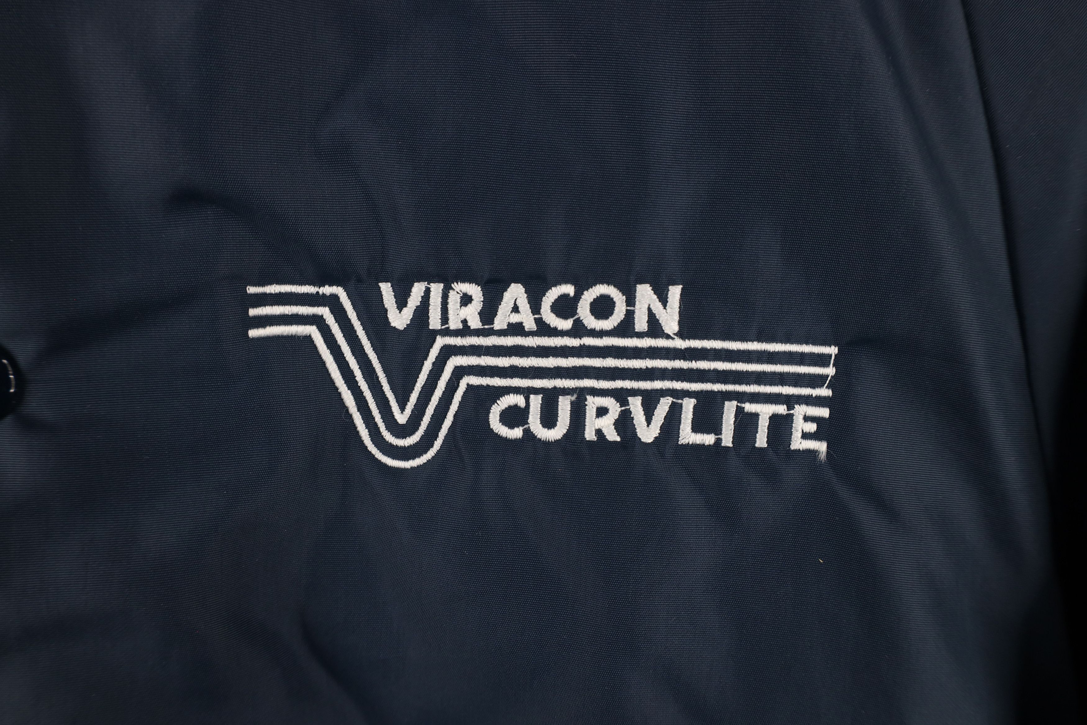 Vintage Vinage 80s Curvlite Glass Quilted Bomber Jacket Blue USA Size US M / EU 48-50 / 2 - 4 Thumbnail