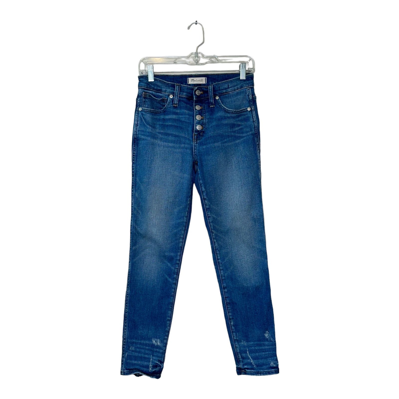 Madewell Madewell slim buttoned distressed hems stretch jeans size 26 Size 26" / US 2 / IT 38 - 11 Thumbnail