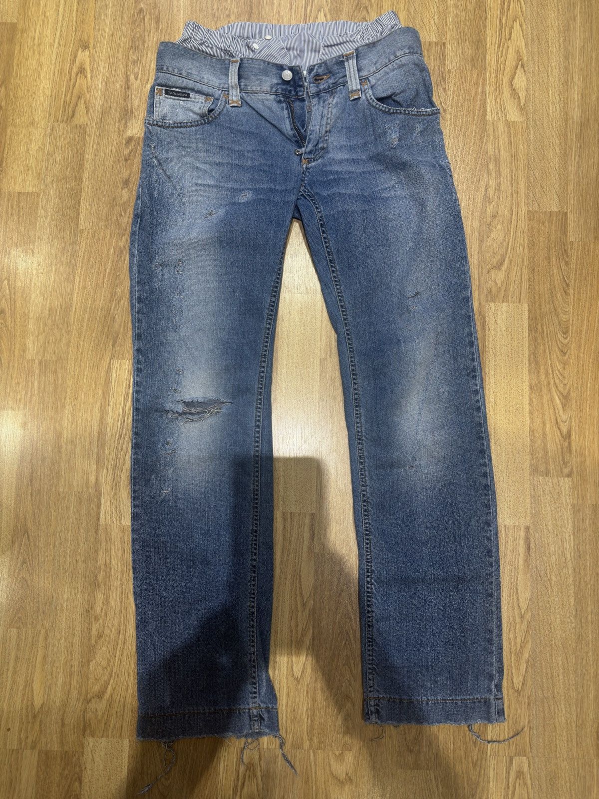 Dolce & Gabbana Dolce Gabbana double layer jeans Size US 31 - 2 Thumbnail