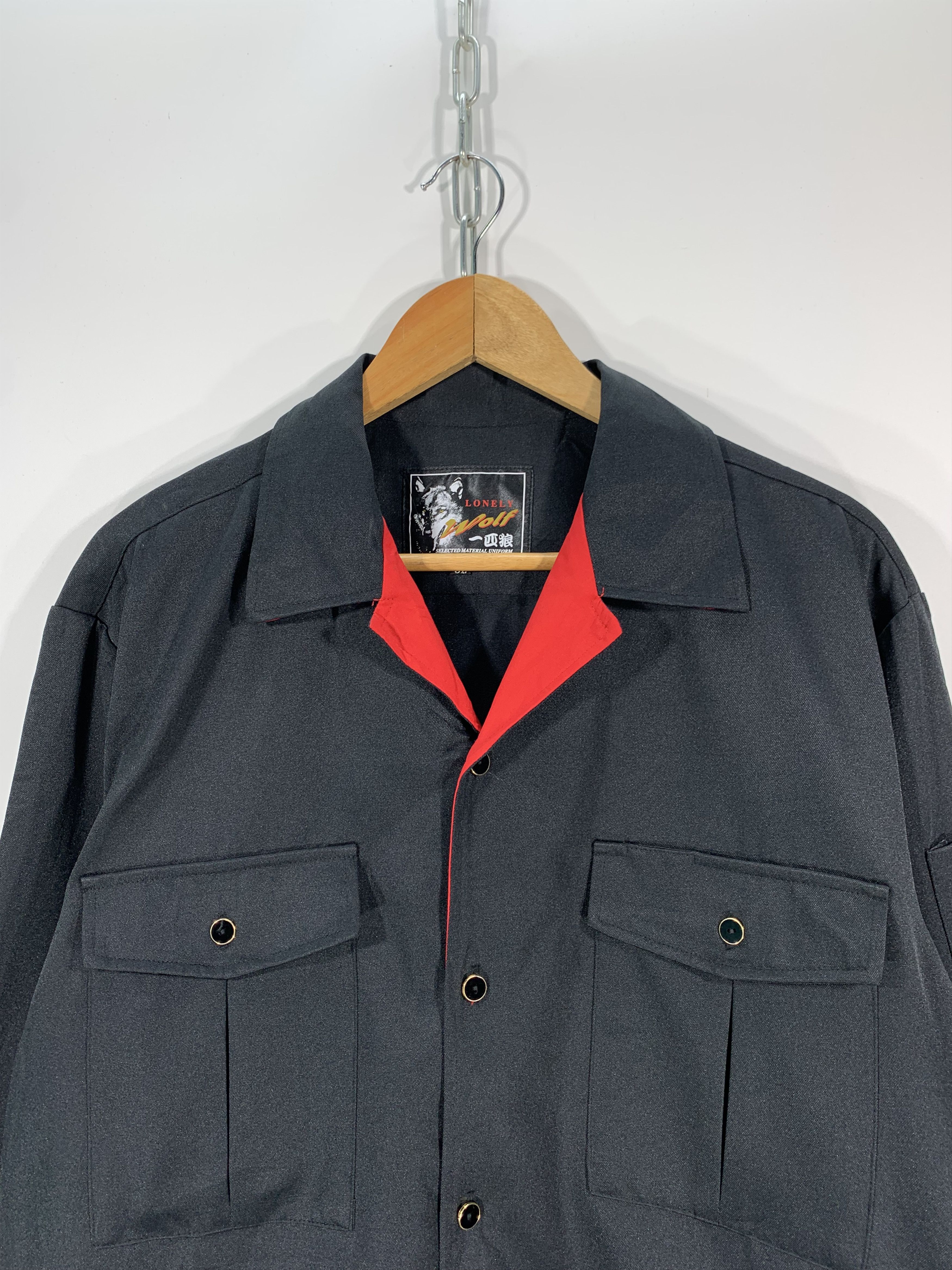 Japanese Brand Lonely Wolf shirt button up Long Sleeve Size US L / EU 52-54 / 3 - 3 Thumbnail