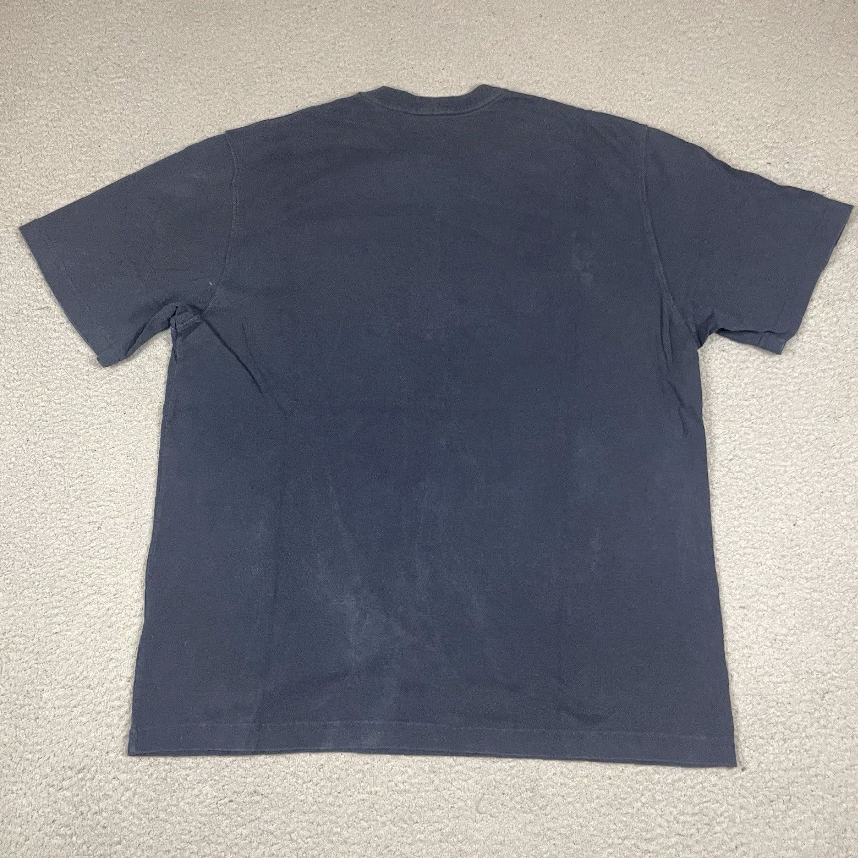Carhartt Carhartt T Shirt Adult L Blue Short Sleeve Button Up Pocket Logo Distressed 90s Classic Dad Hipster Basic All Seasons One Pocket Tee Men Mens Size US L / EU 52-54 / 3 - 5 Thumbnail