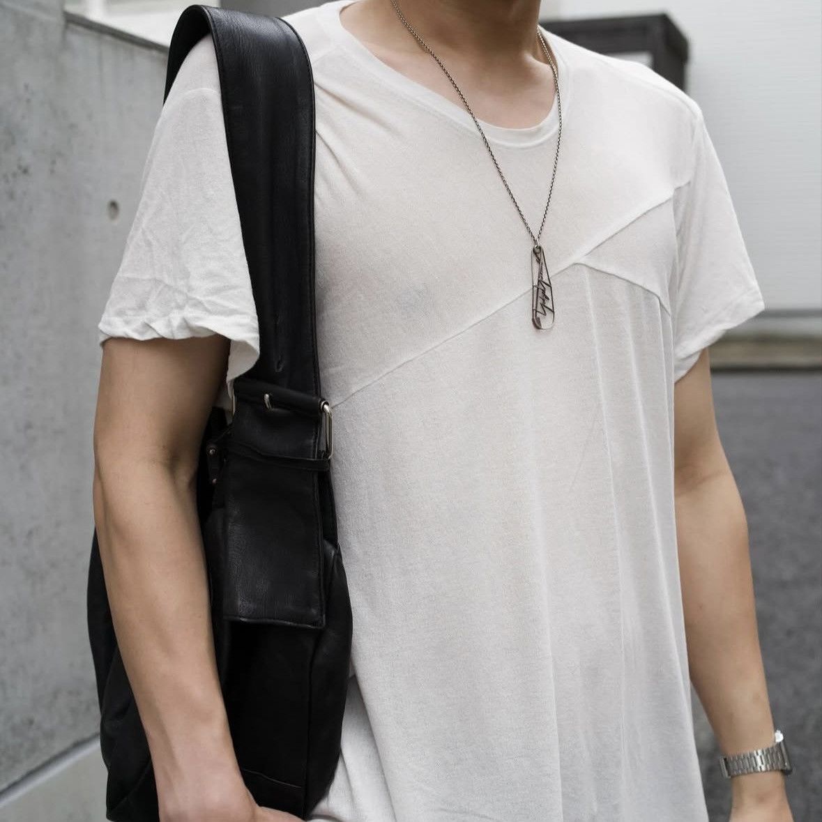 Yohji Yamamoto Pour Homme SS19 Safety Pin Brooch Necklace .925 silver Size ONE SIZE - 10 Thumbnail