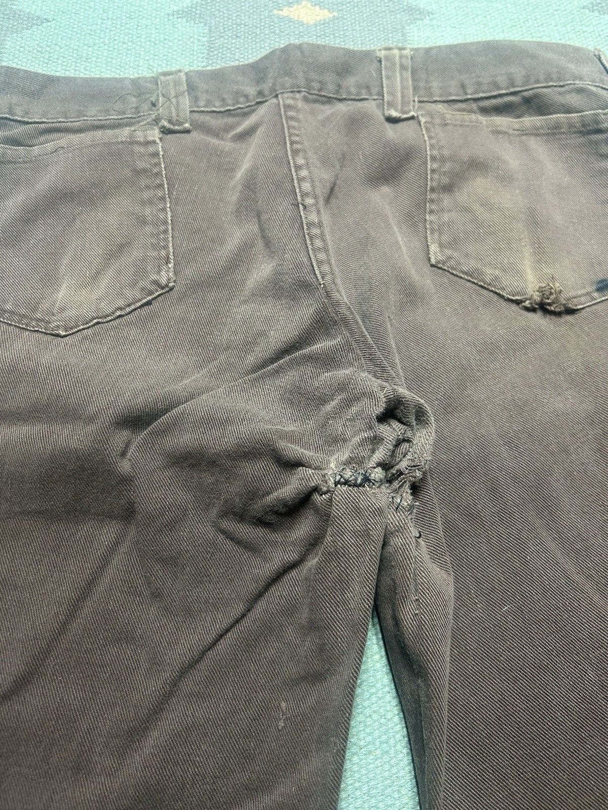 Vintage Vintage 70s bell bottom jeans elephant flare wide leg 32x31 Size US 32 / EU 48 - 13 Thumbnail