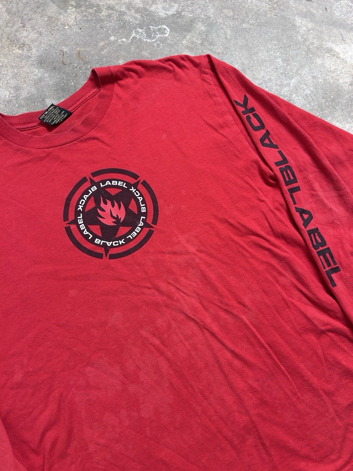 Black Label Vintage Y2K Black Label Skateboards Flame Skate Grunge Shirt Size US L / EU 52-54 / 3 - 2 Thumbnail