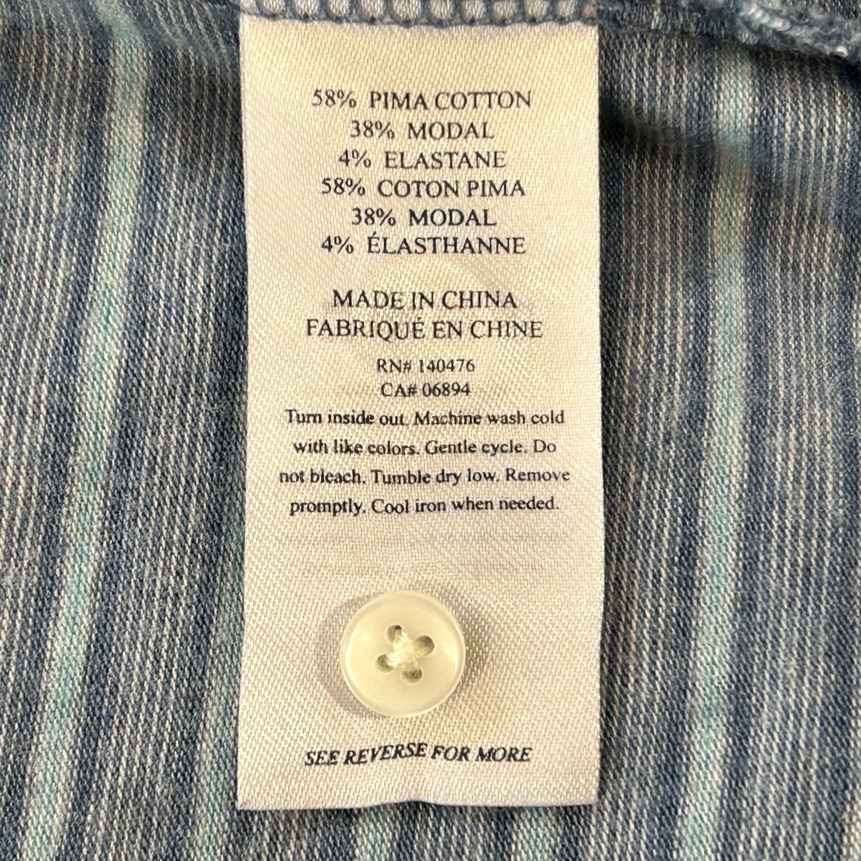 Faherty Faherty Movement Polo Shirt Short Sleeve Men’s Size XL Blue Striped Size US XL / EU 56 / 4 - 4 Thumbnail