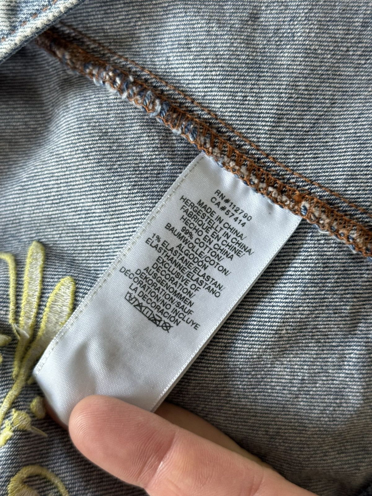 True Religion True Religion Embroidered Denim Jacket Eagle Affliction Y2K Size US S / EU 44-46 / 1 - 6 Thumbnail