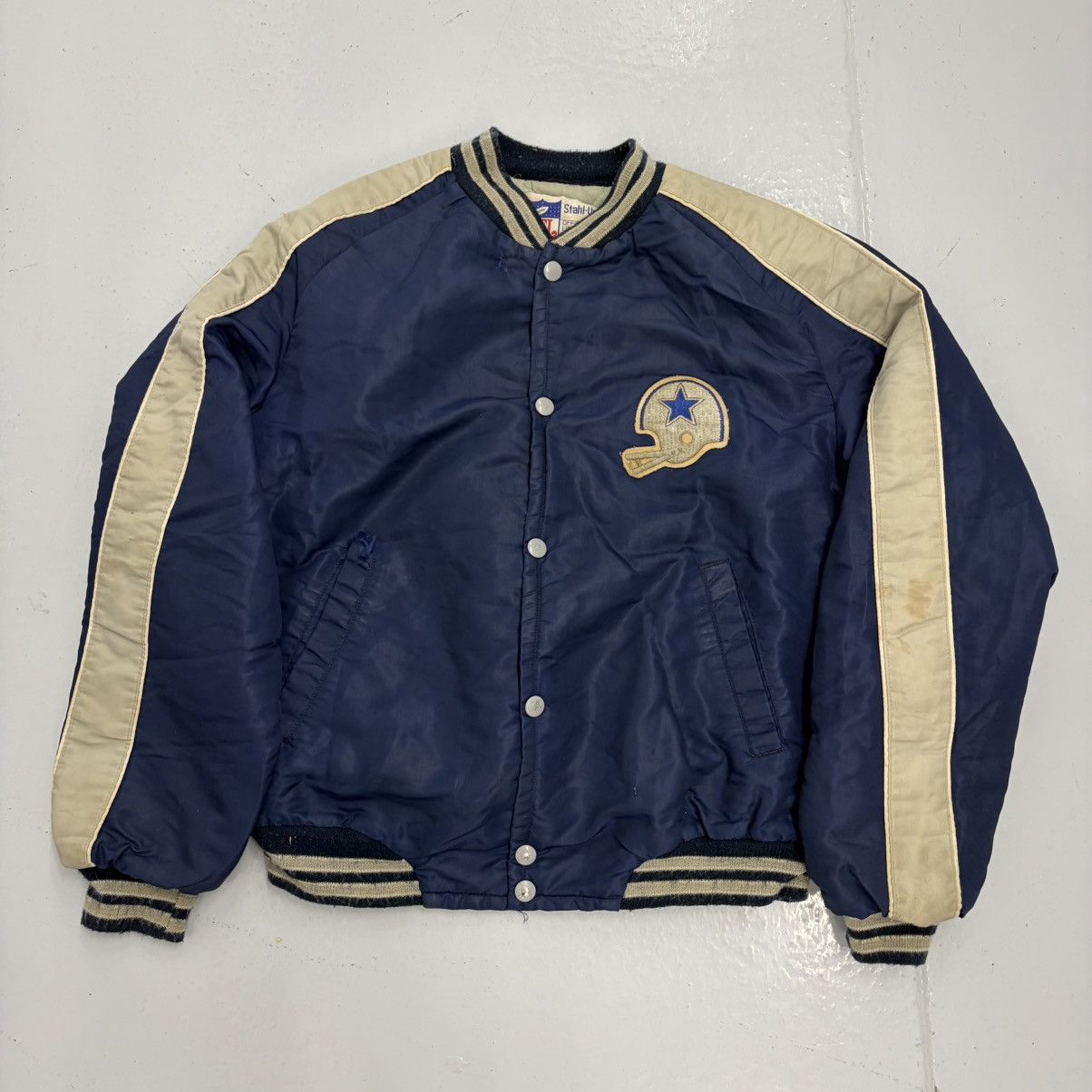 Other Vintage 80s Dallas Cowboys NFL Blue Bomber Jacket Size S / US 4 / IT 40 - 1 Thumbnail