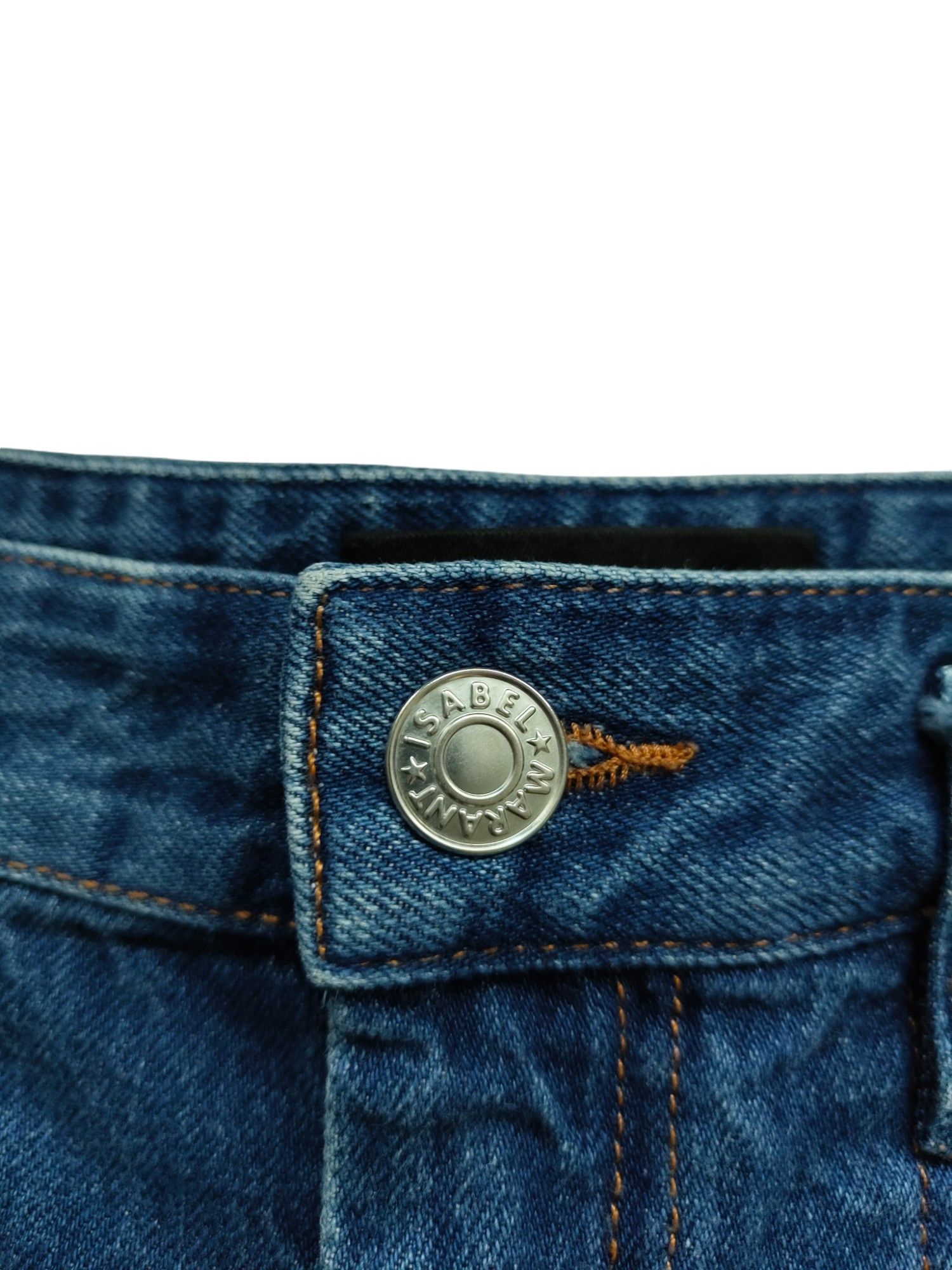 Isabel Marant Blue Washed Denim Slim Fit Jeans Size 26" / US 2 / IT 38 - 5 Thumbnail