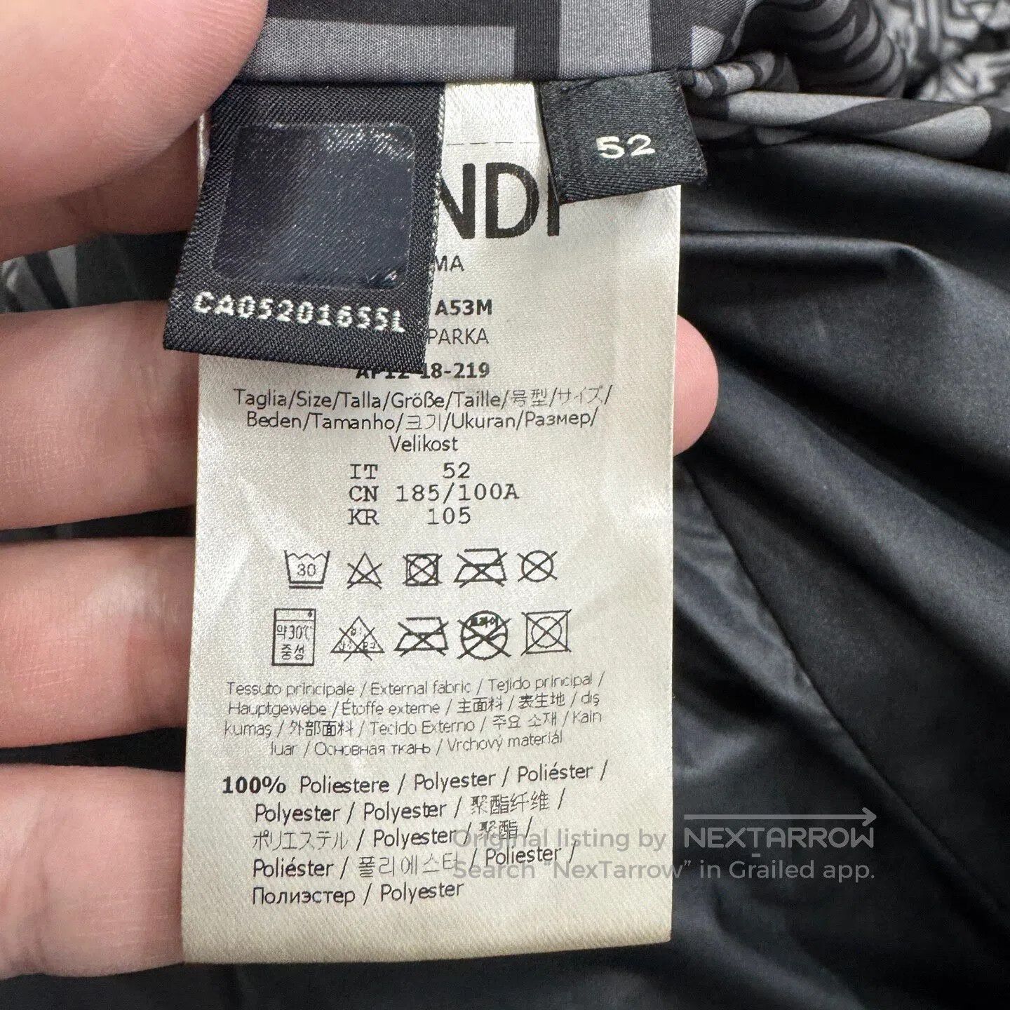 Fendi FENDI Nylon down jacket| Size US L / EU 52-54 / 3 - 5 Thumbnail