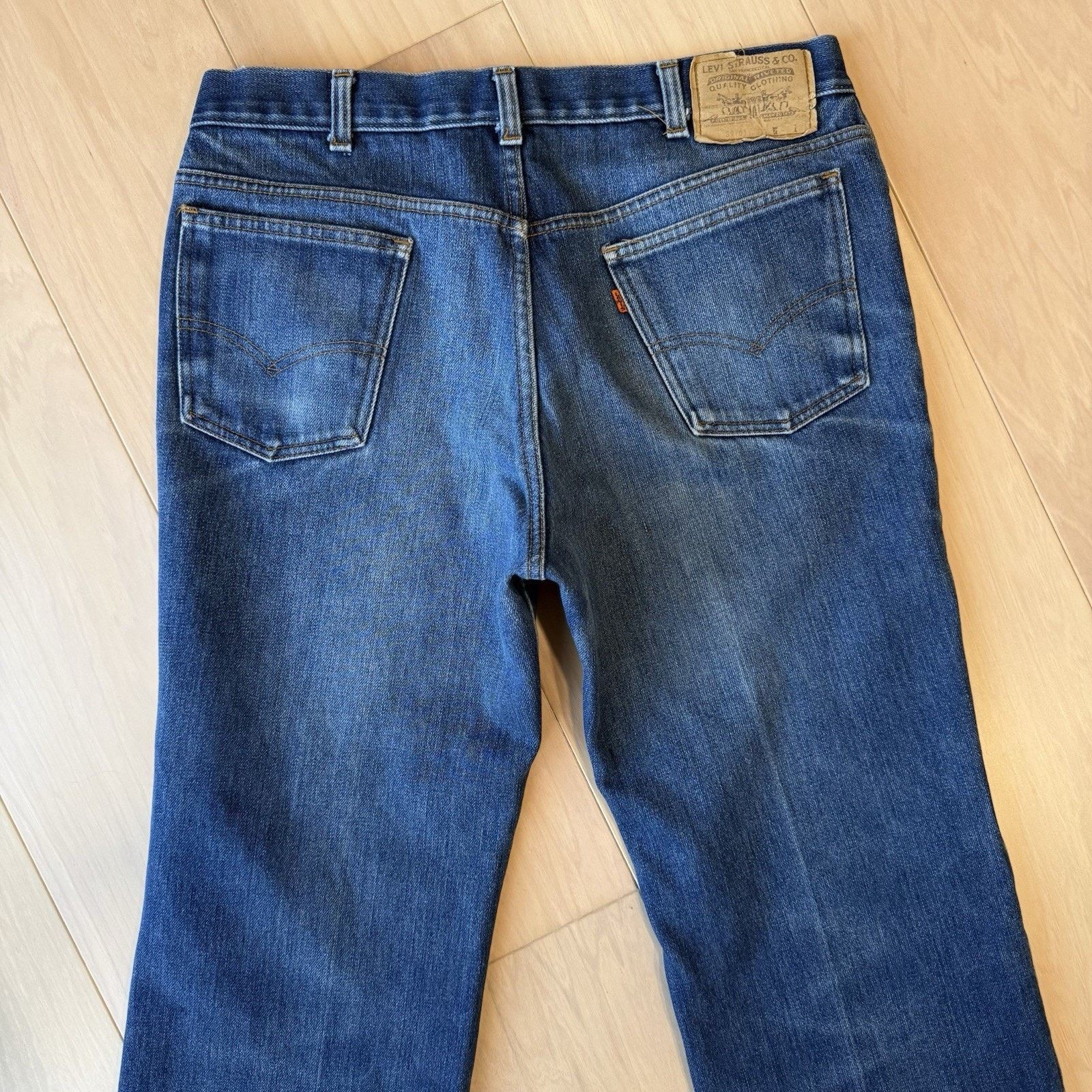 Levi's Vintage Levis Orange Tab Lined Jeans 34 Blue 80s Boot Cut Size US 34 / EU 50 - 8 Thumbnail