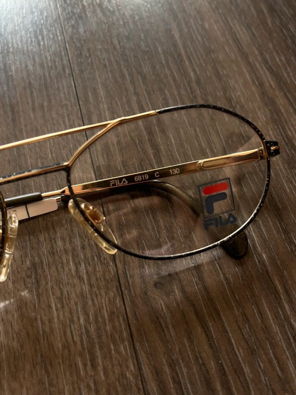 Fila FILA Eyeglass Frames Demo Lens Deadstock 6819 C 54-17 1980's Size ONE SIZE - 4 Thumbnail