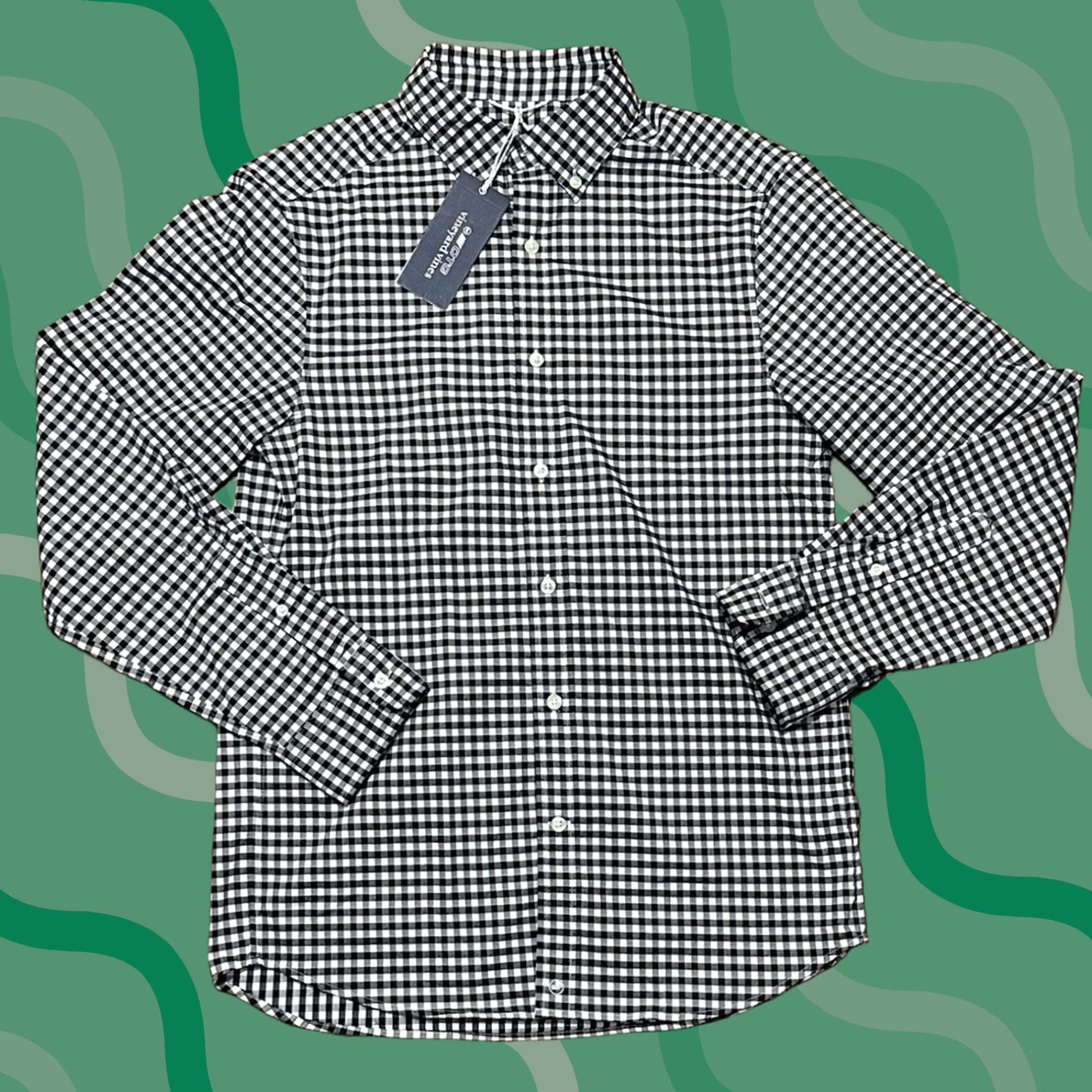 Vineyard Vines Vineyard Vines Button-Down Shirt XS Men Black Gingham Plaid On The Go Performance Long Sleeve Button-Up Short Sleeve? Size US XS / EU 42 / 0 - 1 Thumbnail