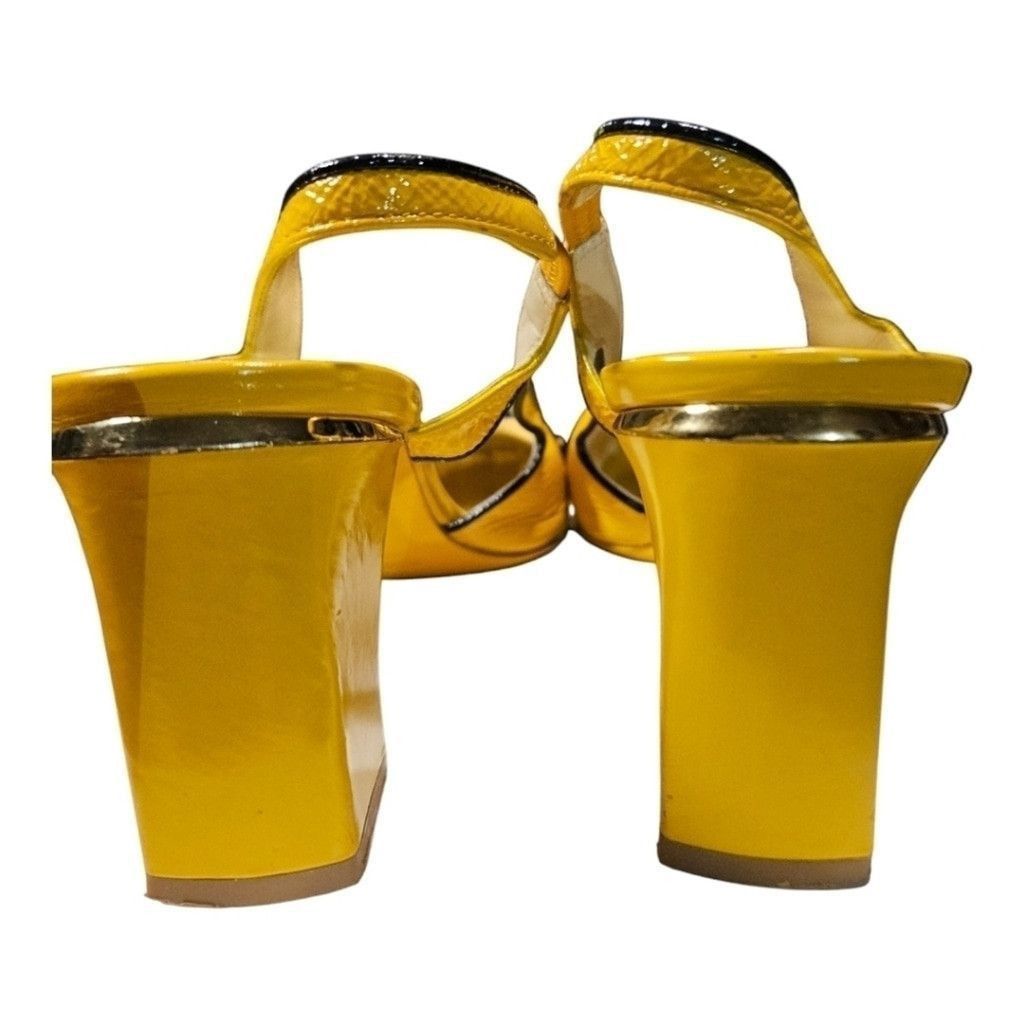 Marc Jacobs Marc Jacobs Yellow Slingback Heels Size 39.5 Size US 7.5 / IT 37.5 - 11 Thumbnail