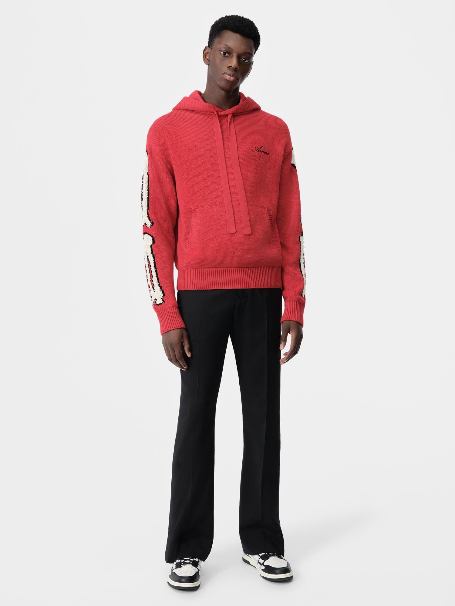 Amiri o1orln1025 Bones Hoodie in Red Size US S / EU 44-46 / 1 - 2 Thumbnail
