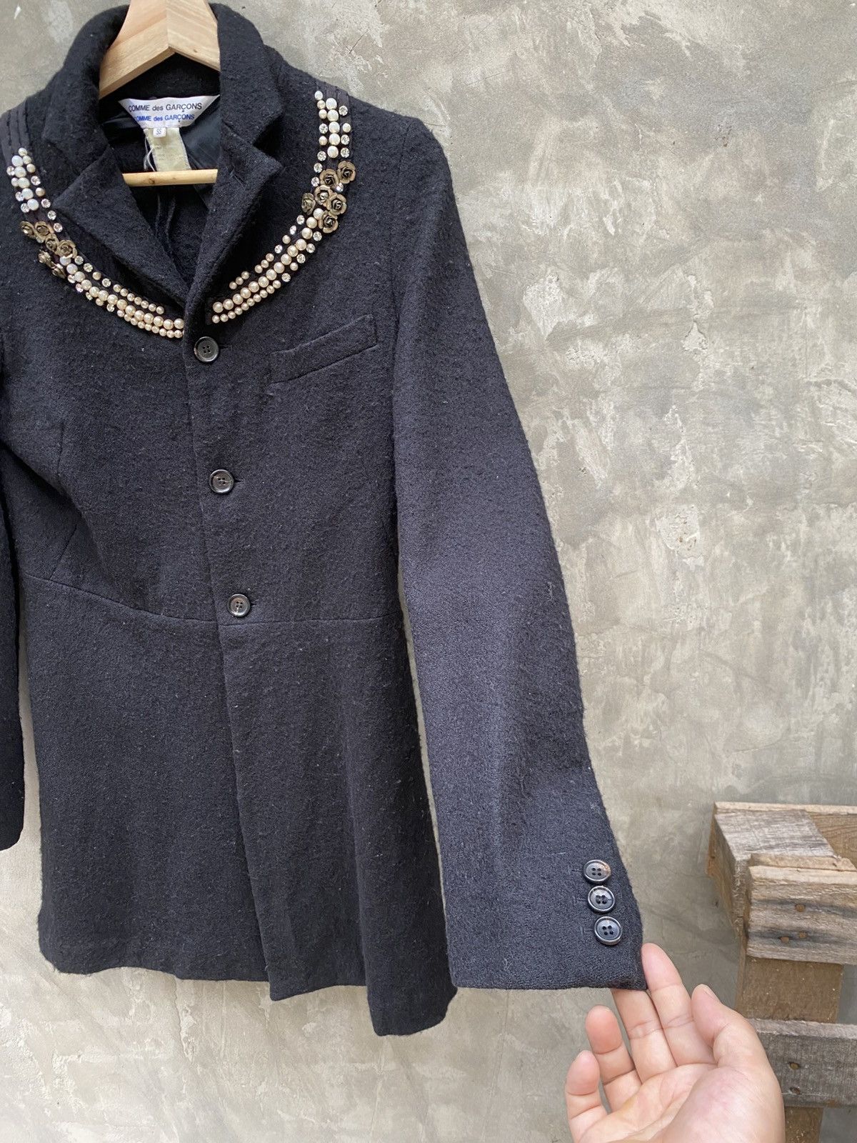 Comme des Garcons Comme Des Garcons W8J001 Wool Jacket Size S / US 4 / IT 40 - 10 Thumbnail