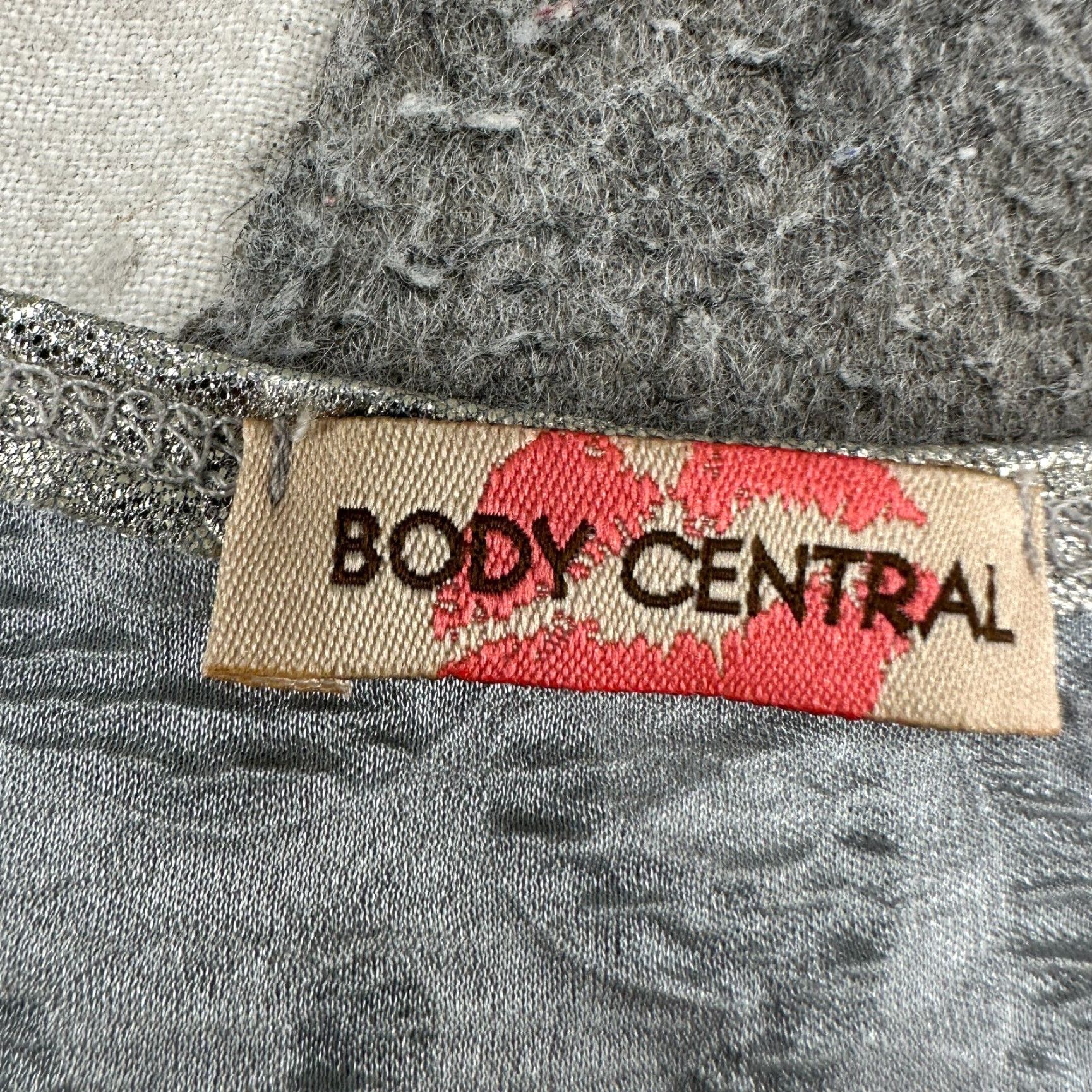 Vintage VINTAGE Body Central Shirt Womens M Grey Tank Top Brocade Pattern Metallic Y2K Size M / US 6-8 / IT 42-44 - 2 Thumbnail
