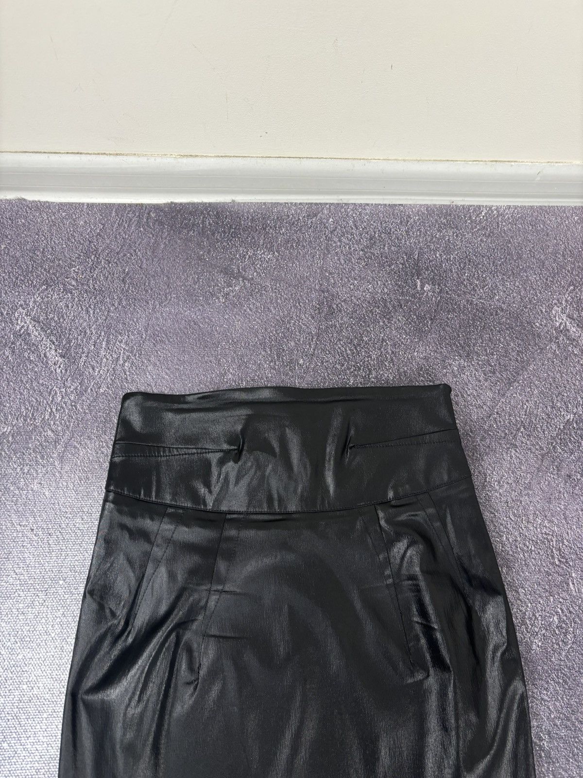 Love Moschino Love Moschino Women’s Black Luxury Nylon Midi Skirt Size 28" / US 6 / IT 42 - 5 Thumbnail