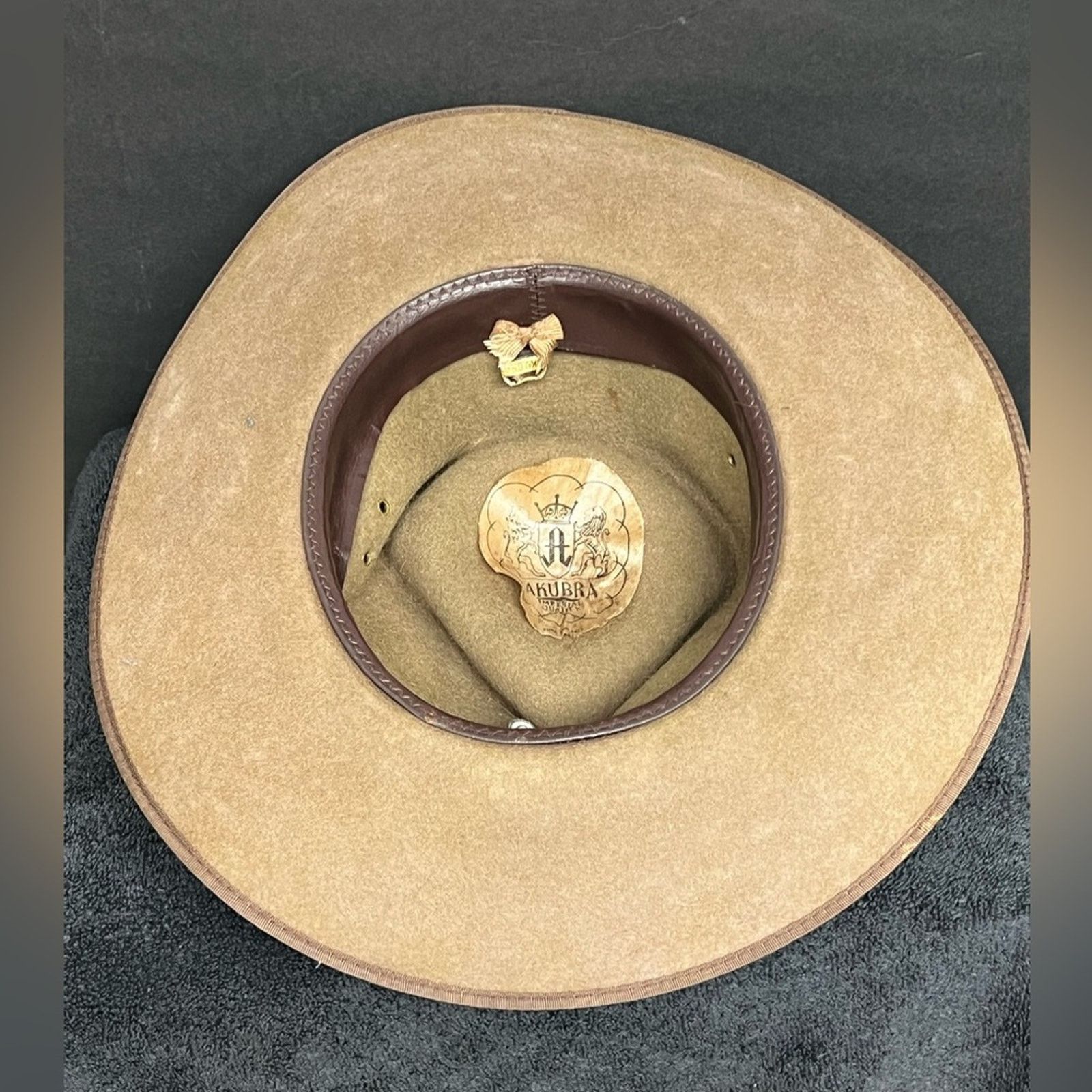Other Akubra Hat 59-61 Stockman Imperial Fur Felt Cowboy Australia Size ONE SIZE - 5 Thumbnail