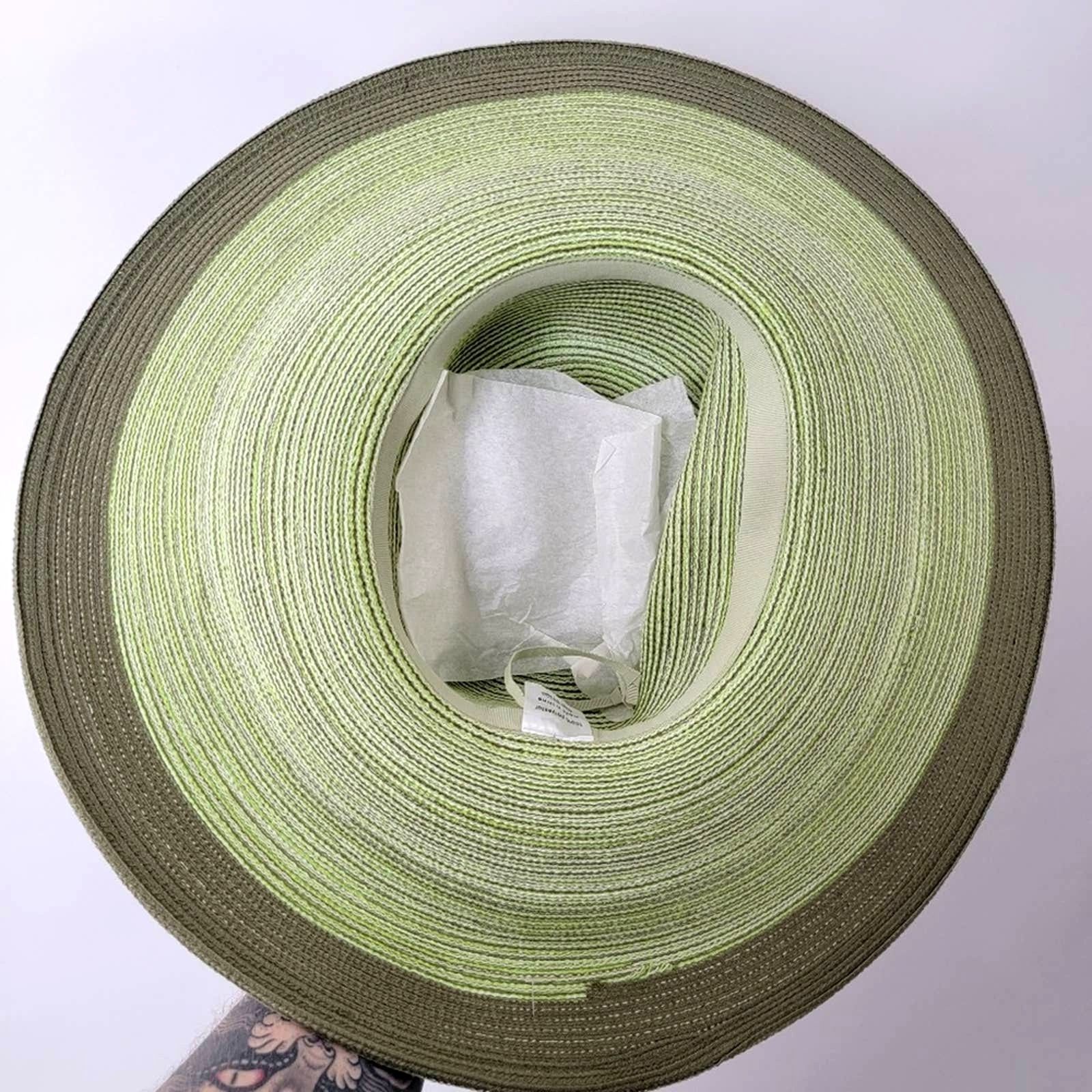 Designer NEW Floppy Light Green Summer Sun Hat Size ONE SIZE - 4 Thumbnail