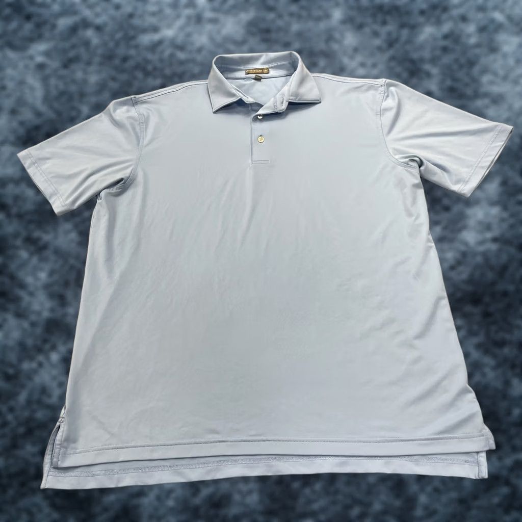 Peter Millar Peter Millar Polo Shirt Mens Large Solid Blue Summer Golf Crown Sport Logo Collection Size US M / EU 48-50 / 2 - 1 Thumbnail