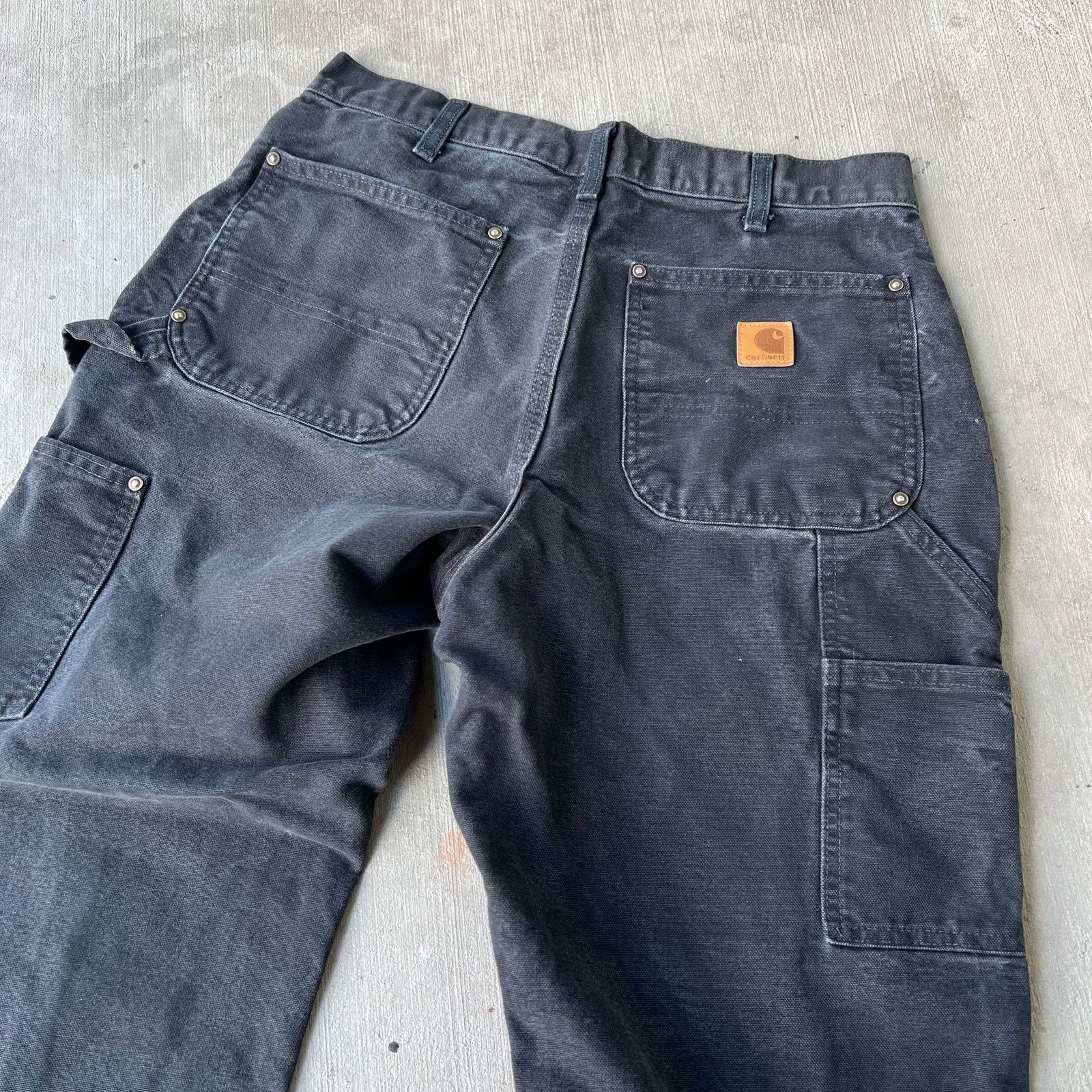 Carhartt × Vintage Carhartt black double knee work wear carpenter pants Size US 31 - 5 Thumbnail