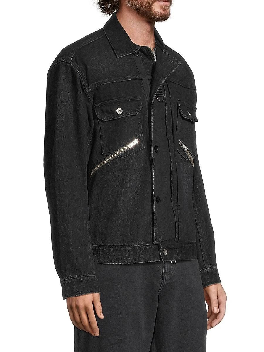 Sacai o1mris0824 Denim Blouson in Black Size US M / EU 48-50 / 2 - 4 Thumbnail