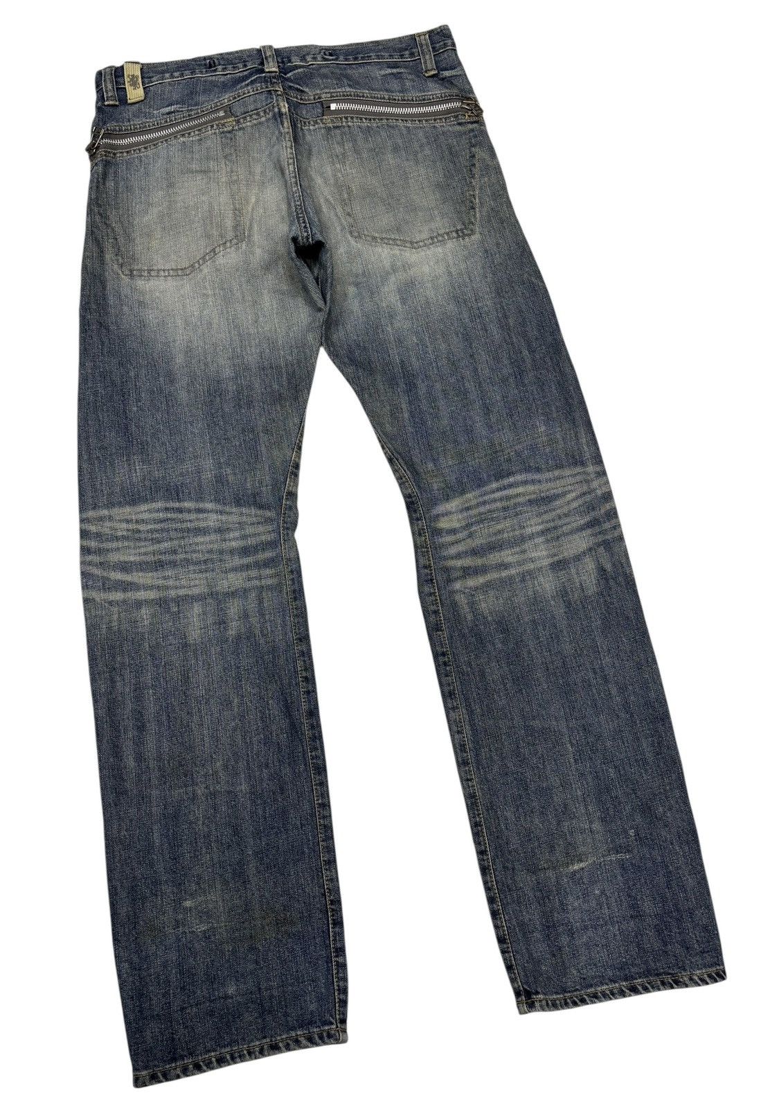 If Six Was Nine Vintage Japanese Brand Distressed Denim Jeans Loose Size US 34 / EU 50 - 4 Thumbnail