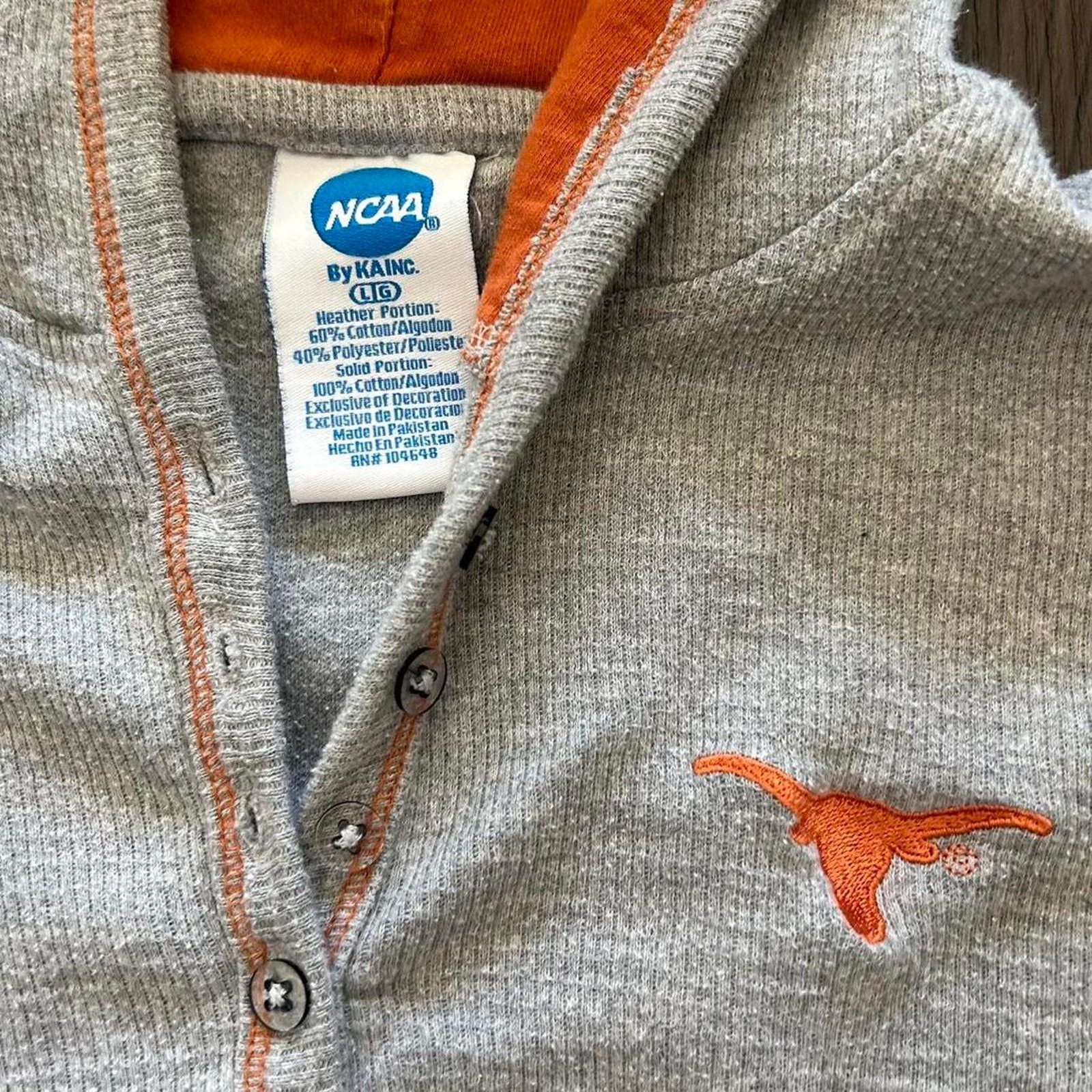 NCAA × Vintage Texas Longhorns Hoodie Size L / US 10 / IT 46 - 3 Thumbnail