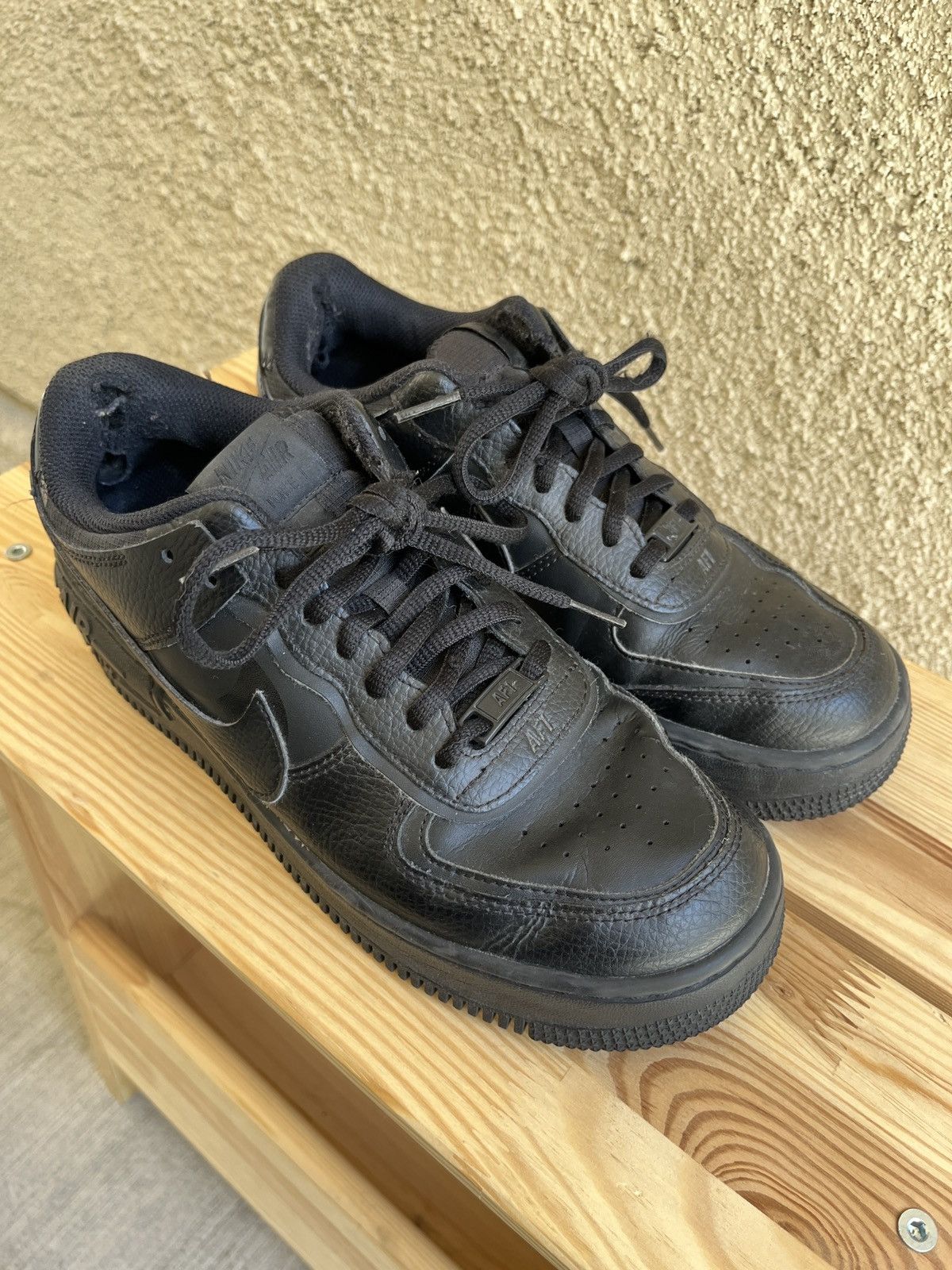Nike Nike Air Force 1 Low Shadow Triple Black Women’s Size 8 Size US 8 / IT 38 - 8 Thumbnail